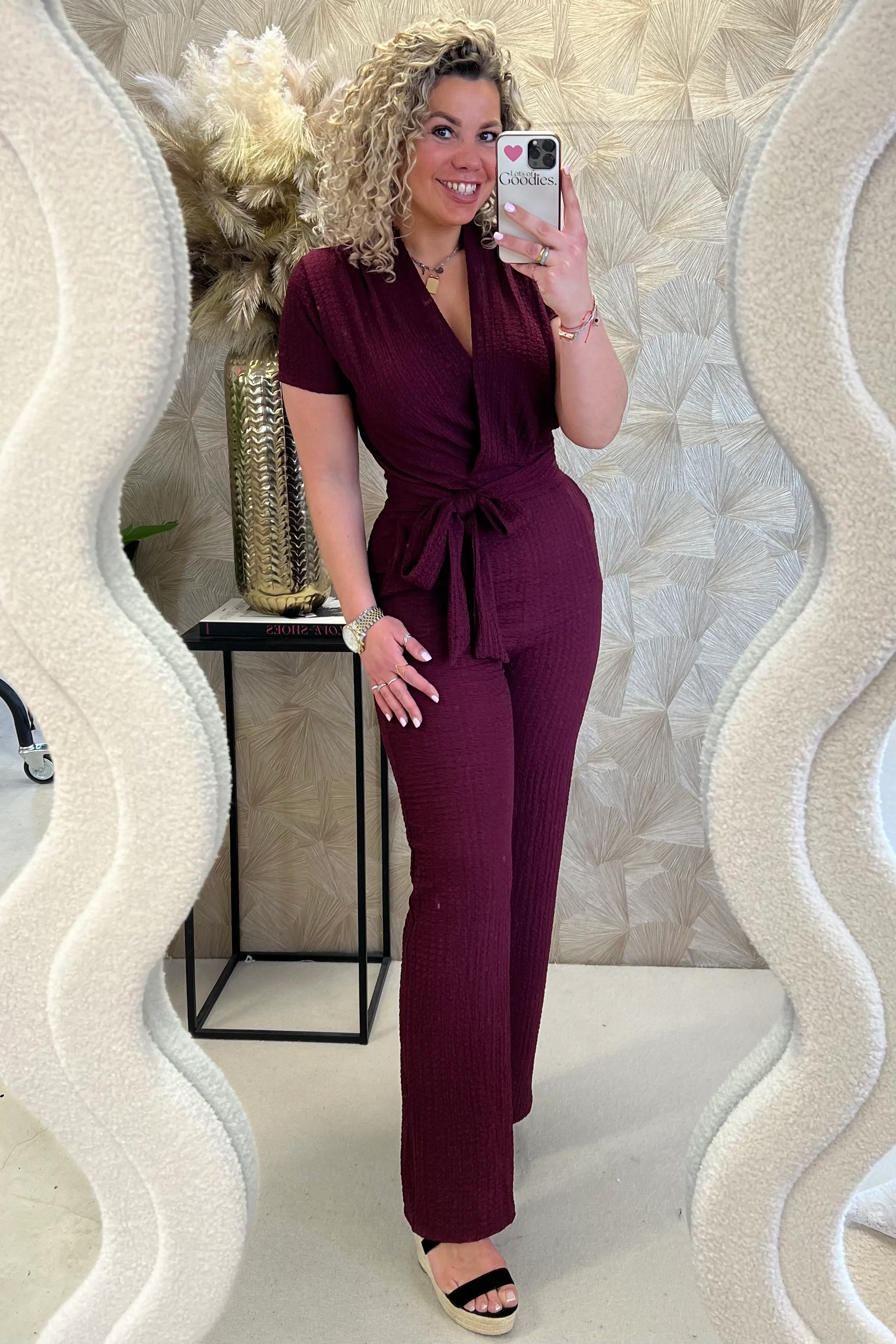 Perfect Strik Jumpsuit - Bordeaux - Image 6