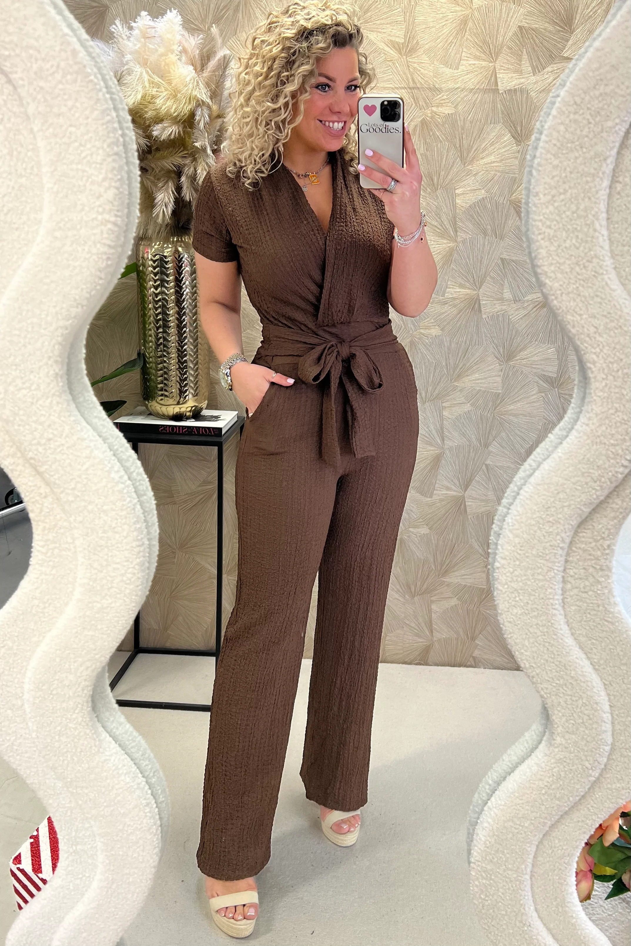 Perfect Strik Jumpsuit - Brown