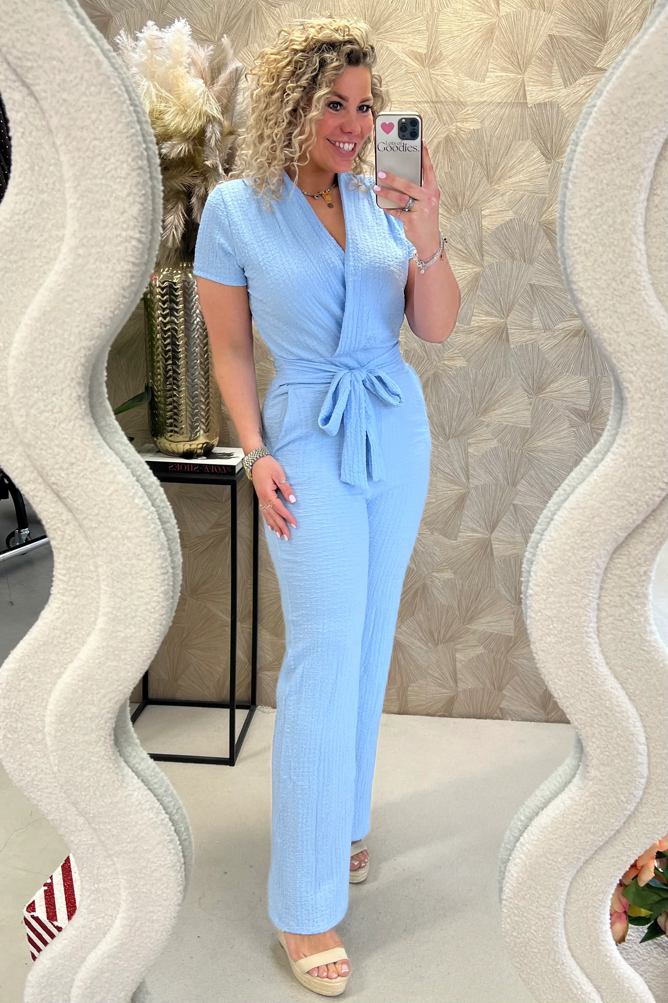 Perfect Strik Jumpsuit - Light Blue - Image 2