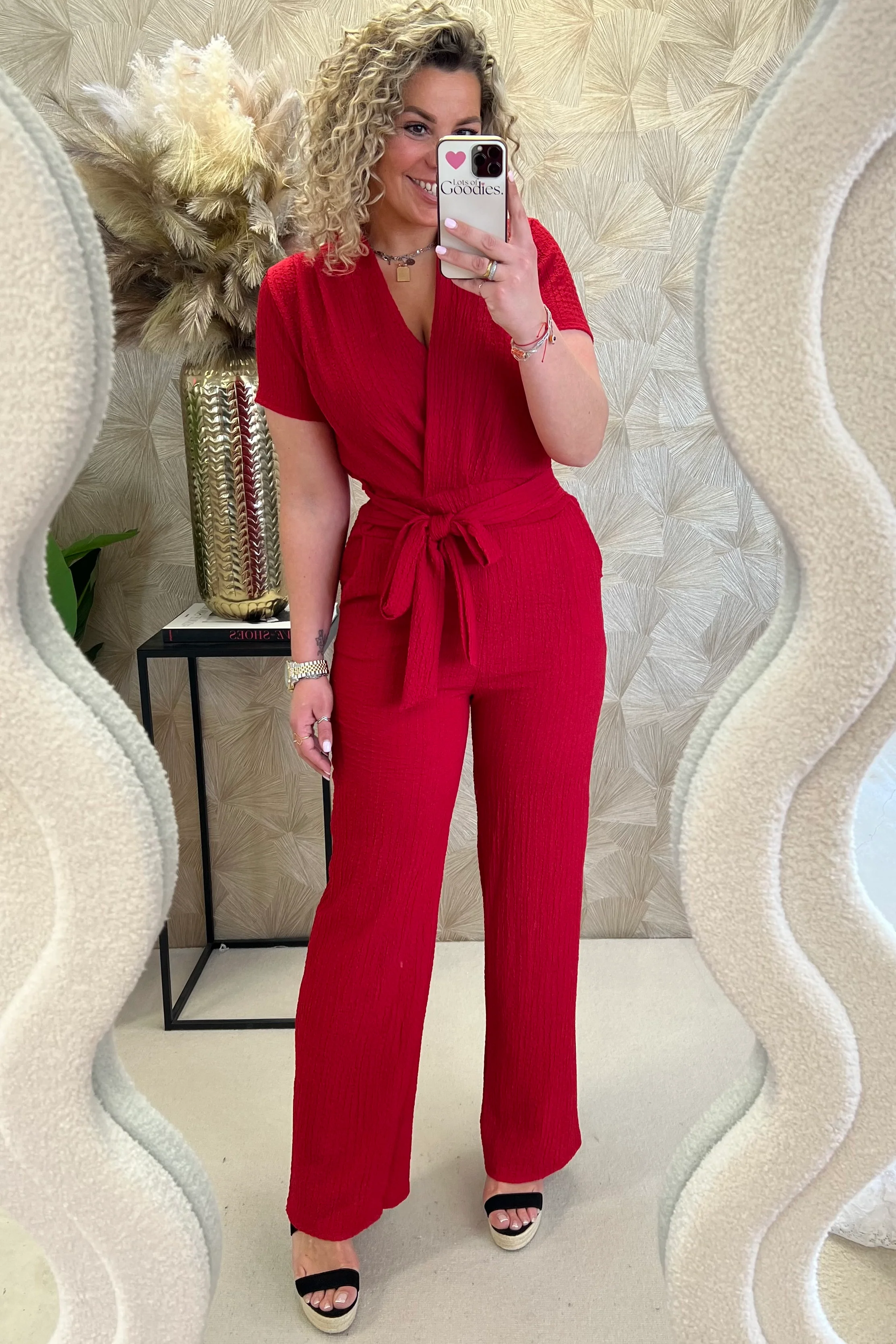Perfect Strik Jumpsuit - Red - Image 5
