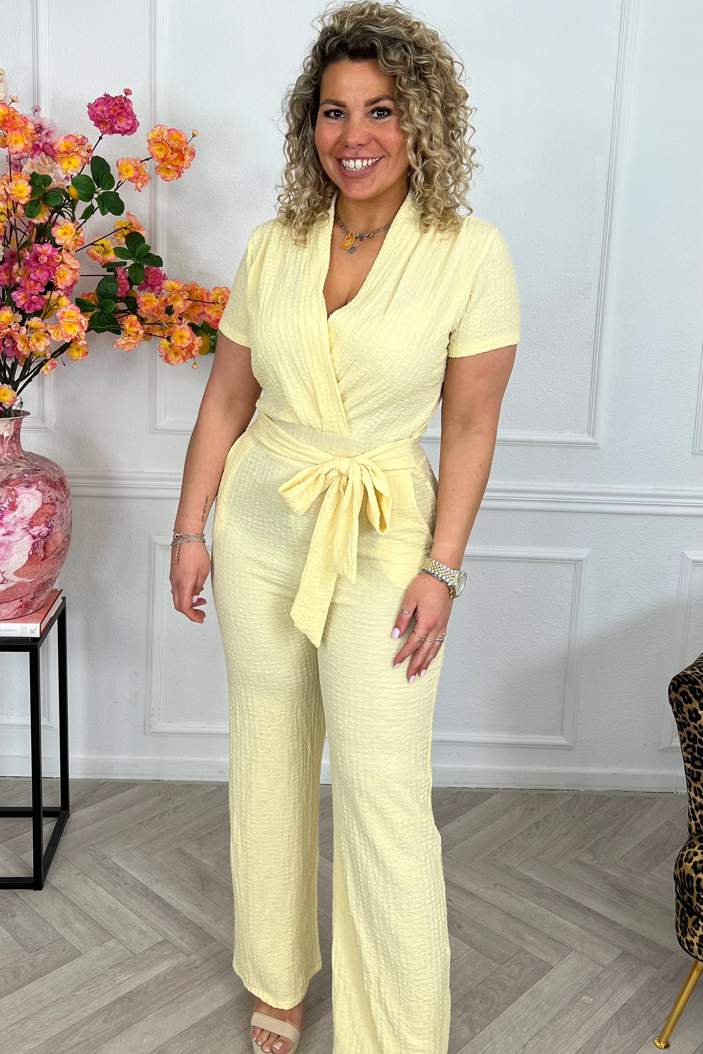 Perfect Strik Jumpsuit - Yellow