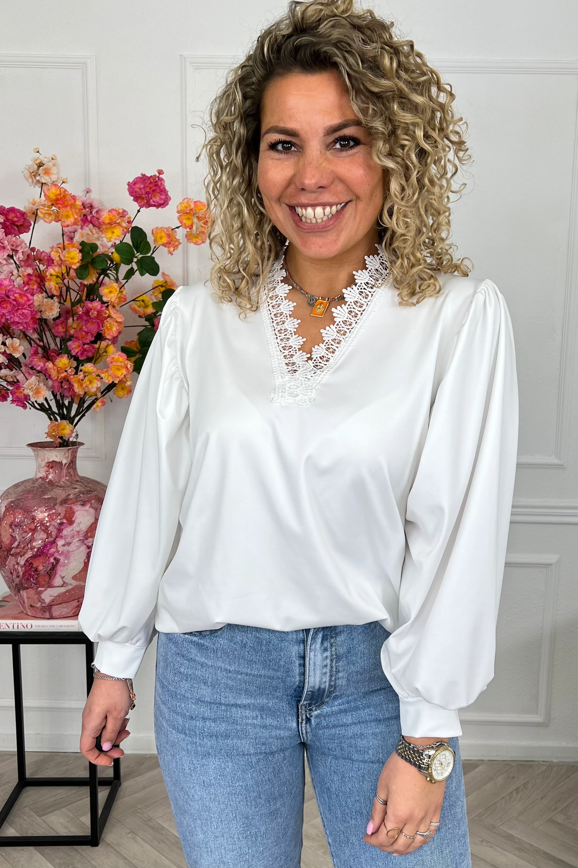 Perfect Travel Lace Top - White - Image 4