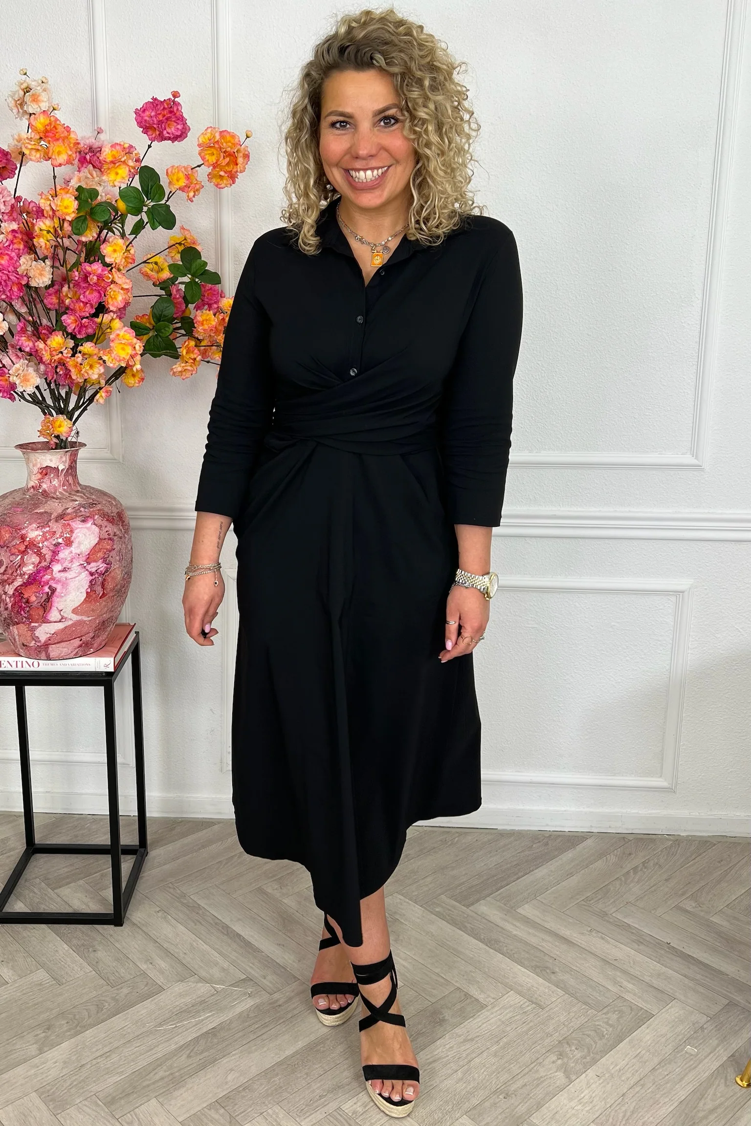 Perfect Travel Strik Dress - Black - Image 6