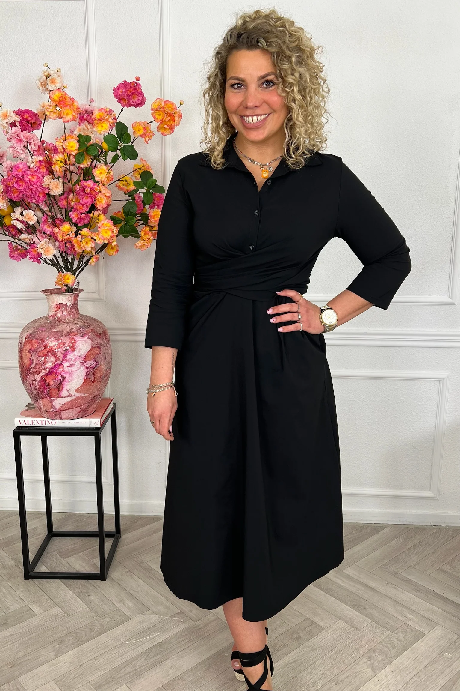 Perfect Travel Strik Dress - Black - Image 8