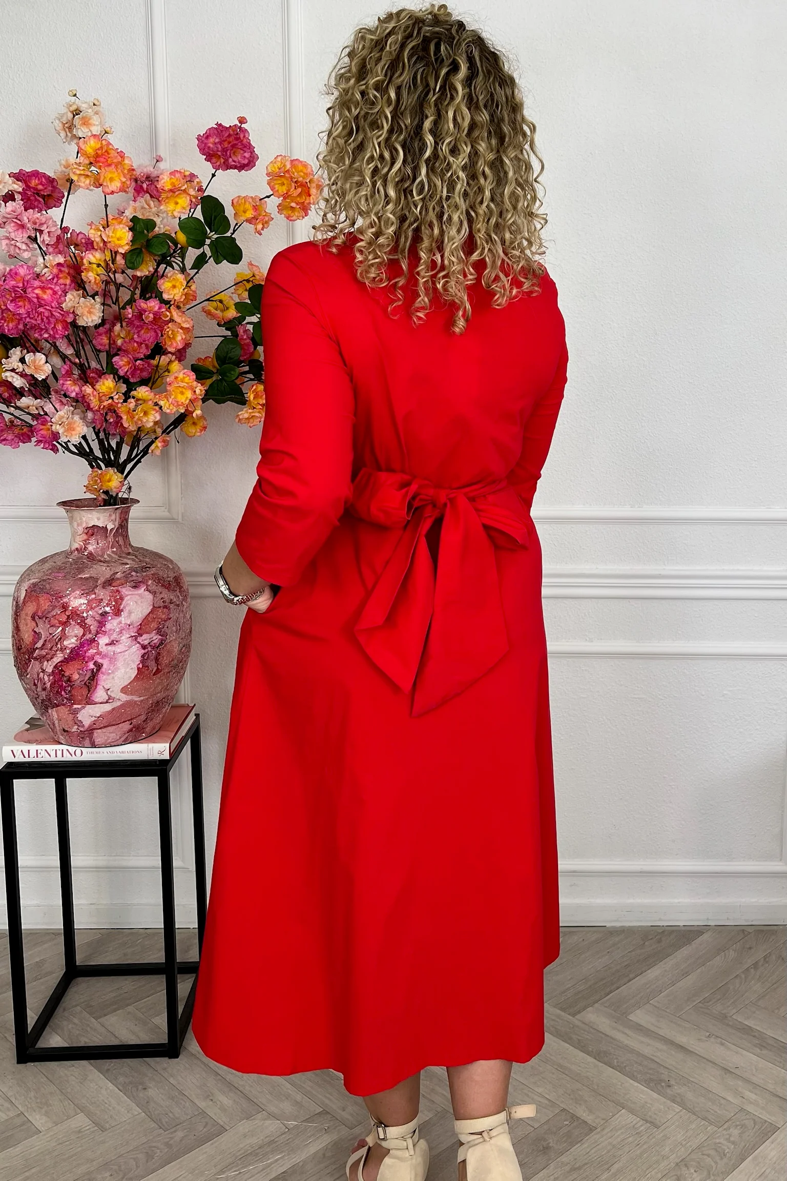 Perfect Travel Strik Dress - Red - Image 6