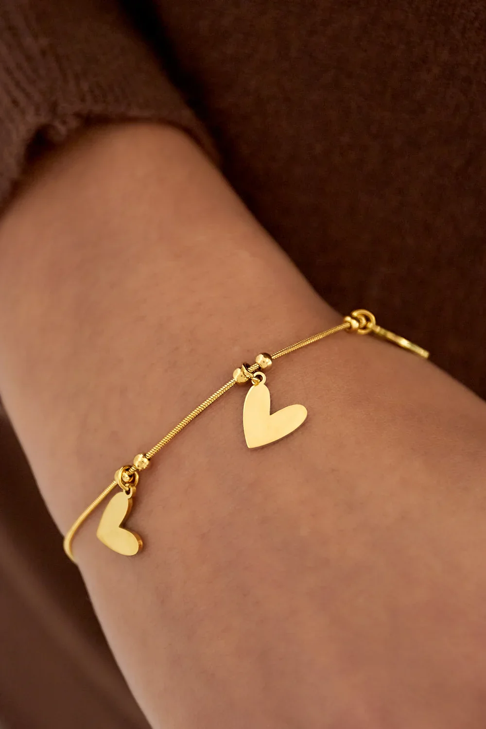 Heart to Heart Bracelet - Gold