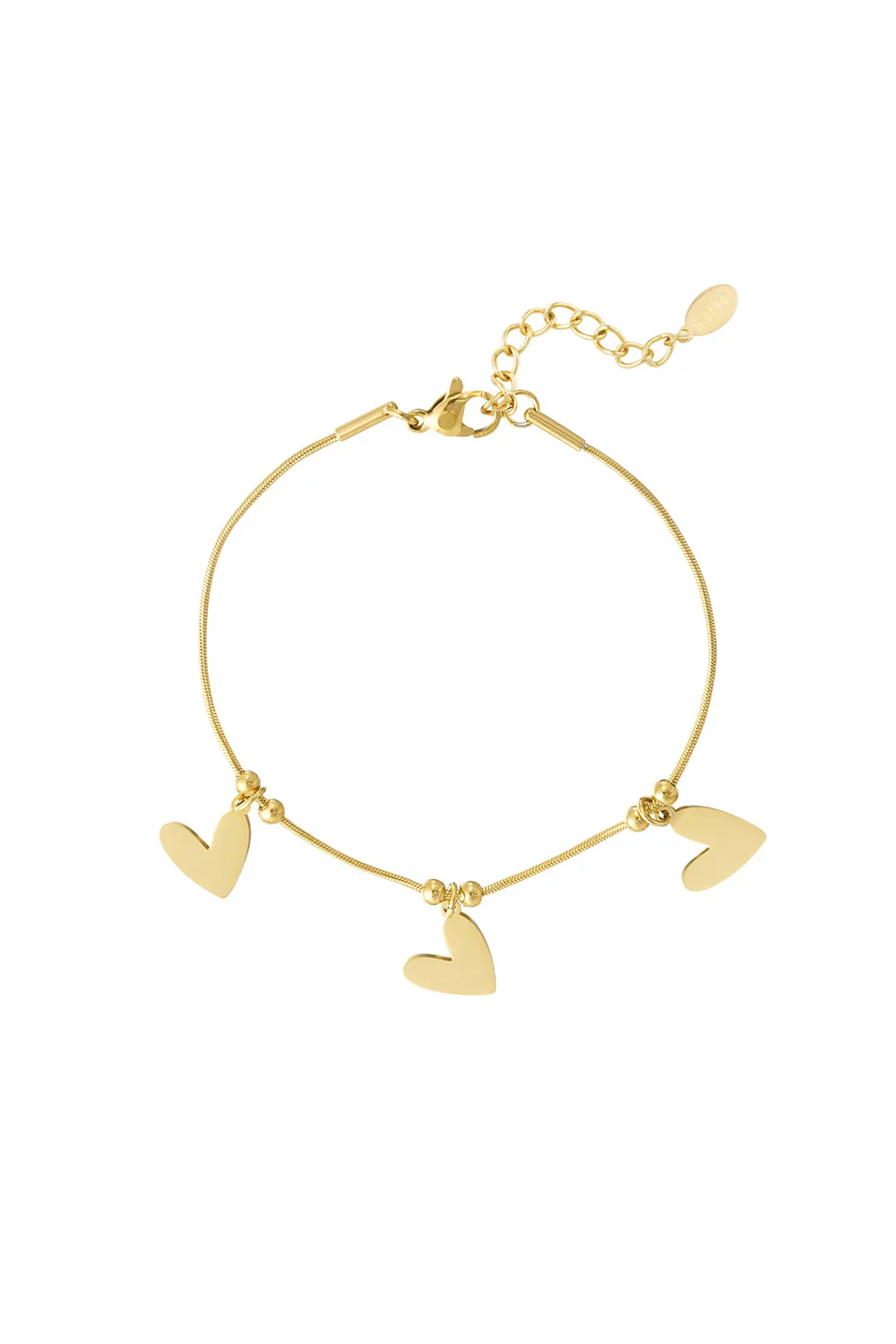 Heart to Heart Bracelet - Gold - Image 2