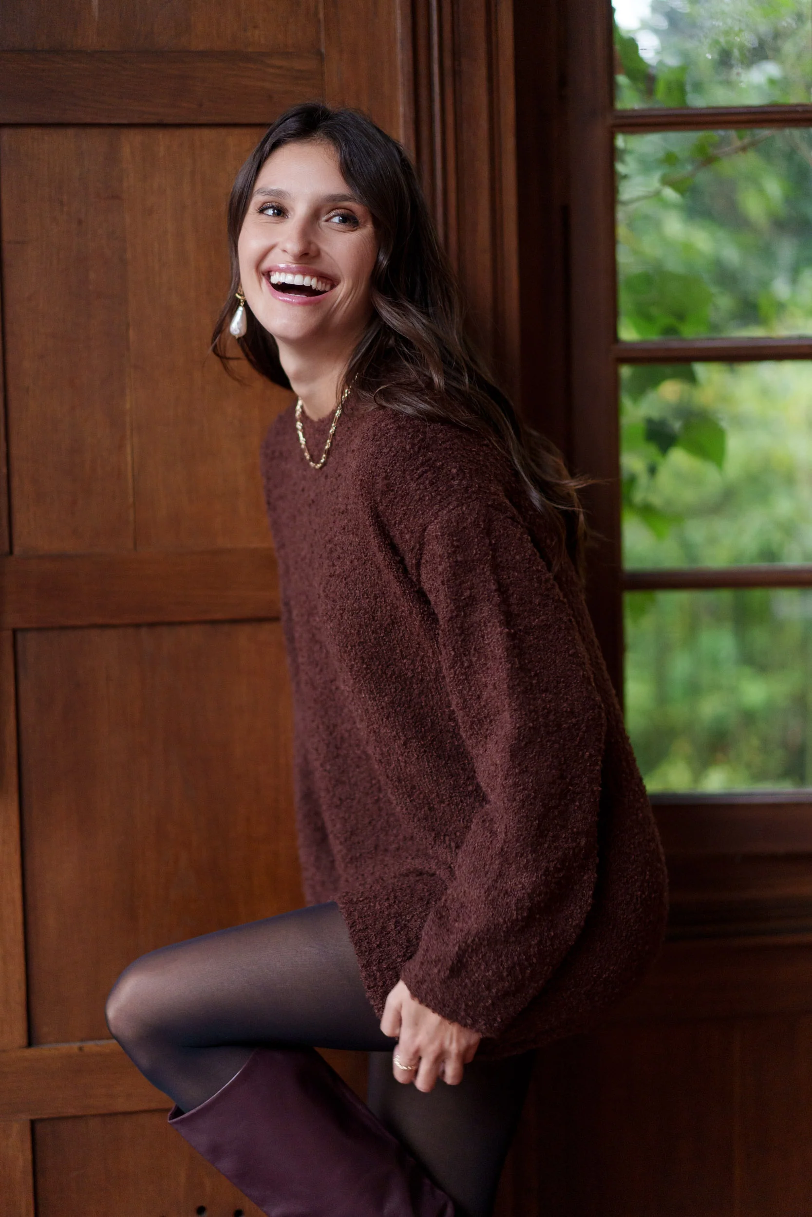 Pleun Cozy Sweater - Brown