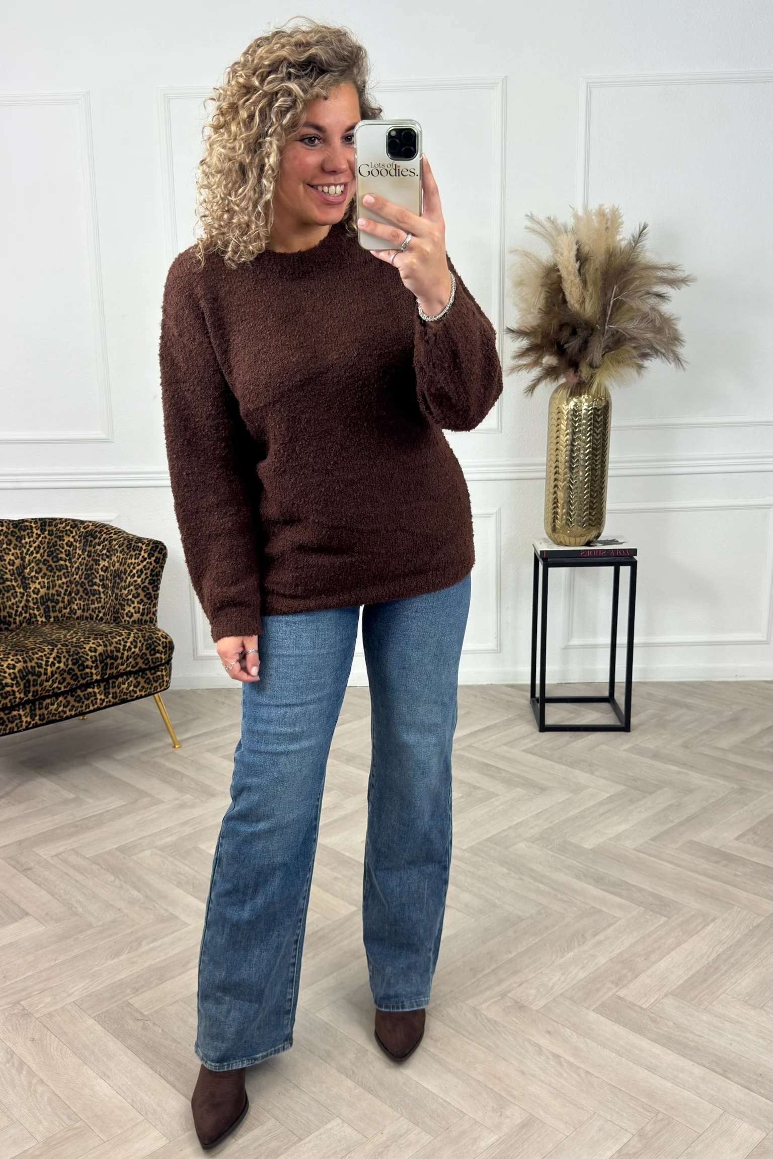 Pleun Cozy Sweater - Brown - Image 2