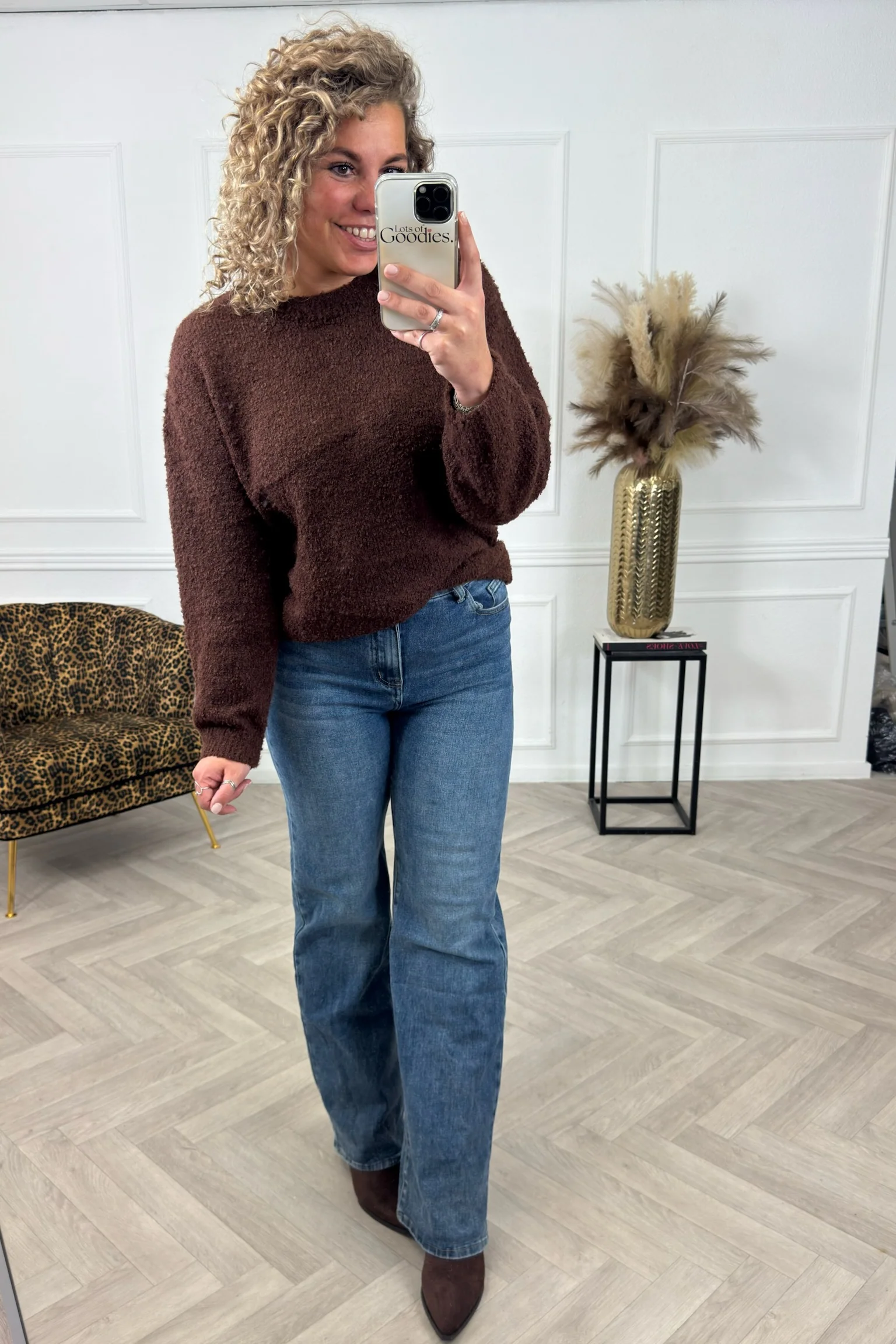 Pleun Cozy Sweater - Brown - Image 3