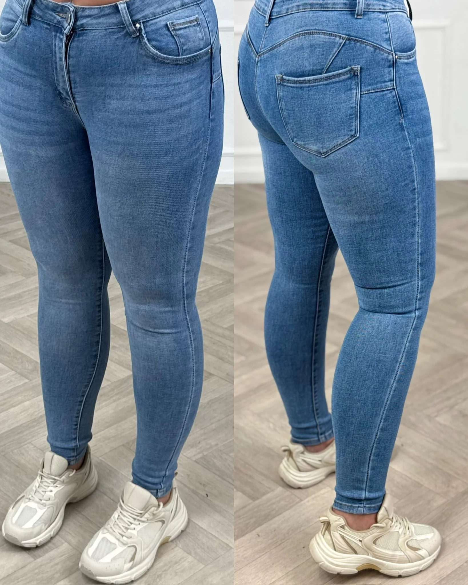Push Up Skinny Jeans - Perfect Blue