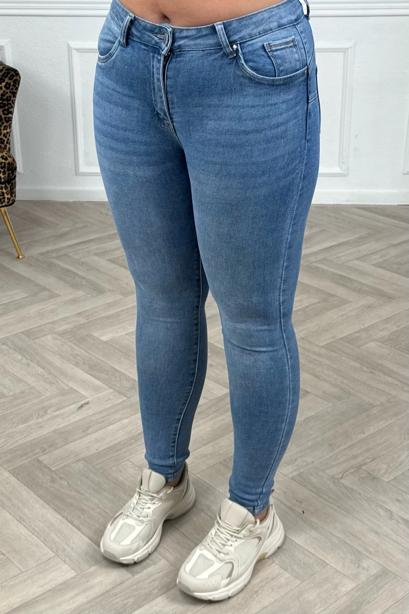Push Up Skinny Jeans - Perfect Blue - Image 10