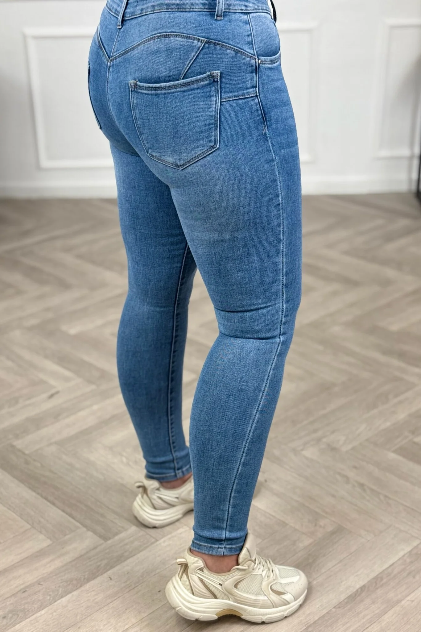 Push Up Skinny Jeans - Perfect Blue - Image 2