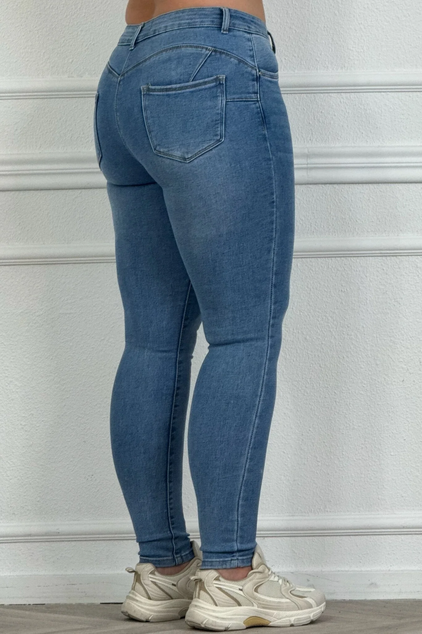 Push Up Skinny Jeans - Perfect Blue - Image 7