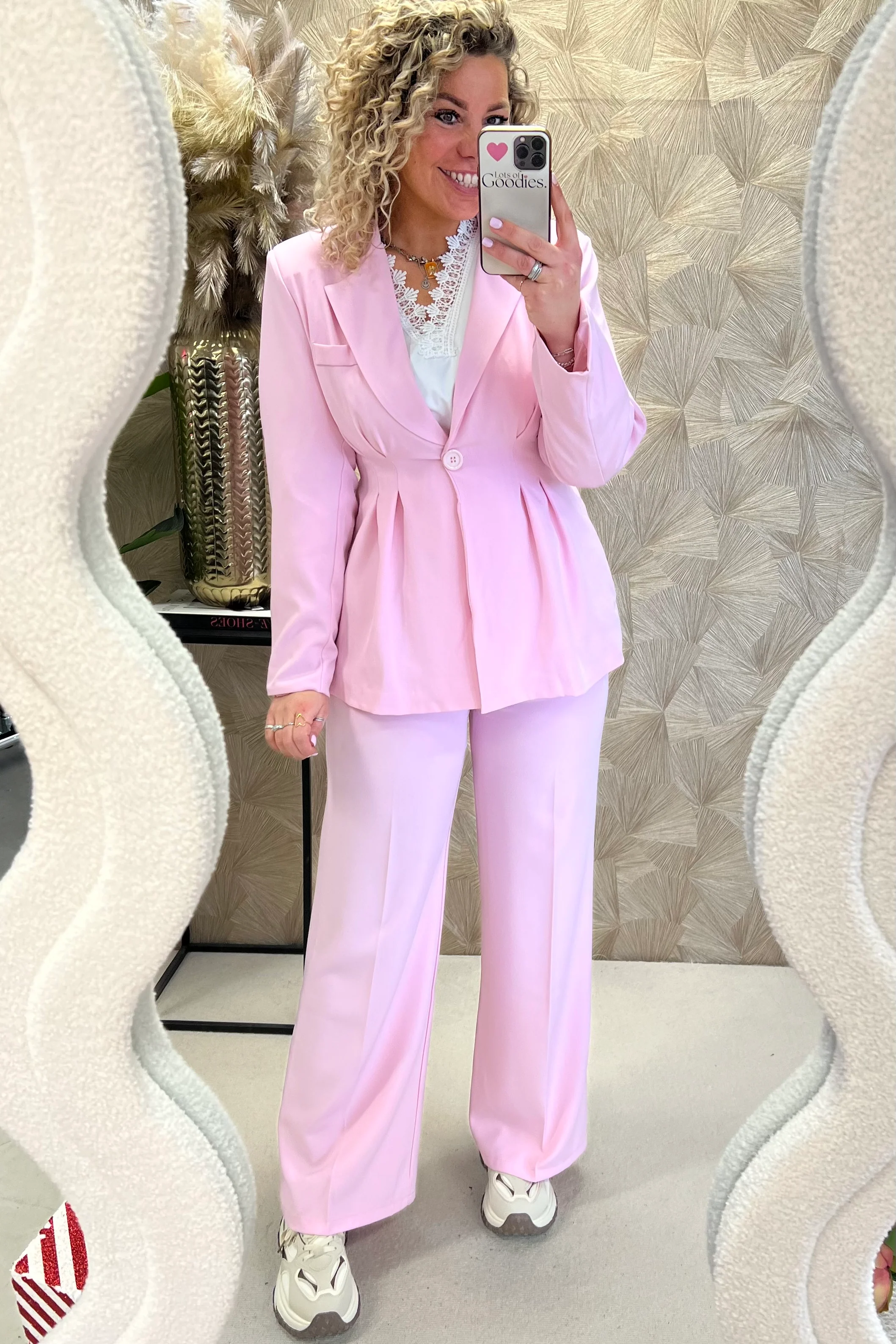 Riley Taille Suit - Light Pink