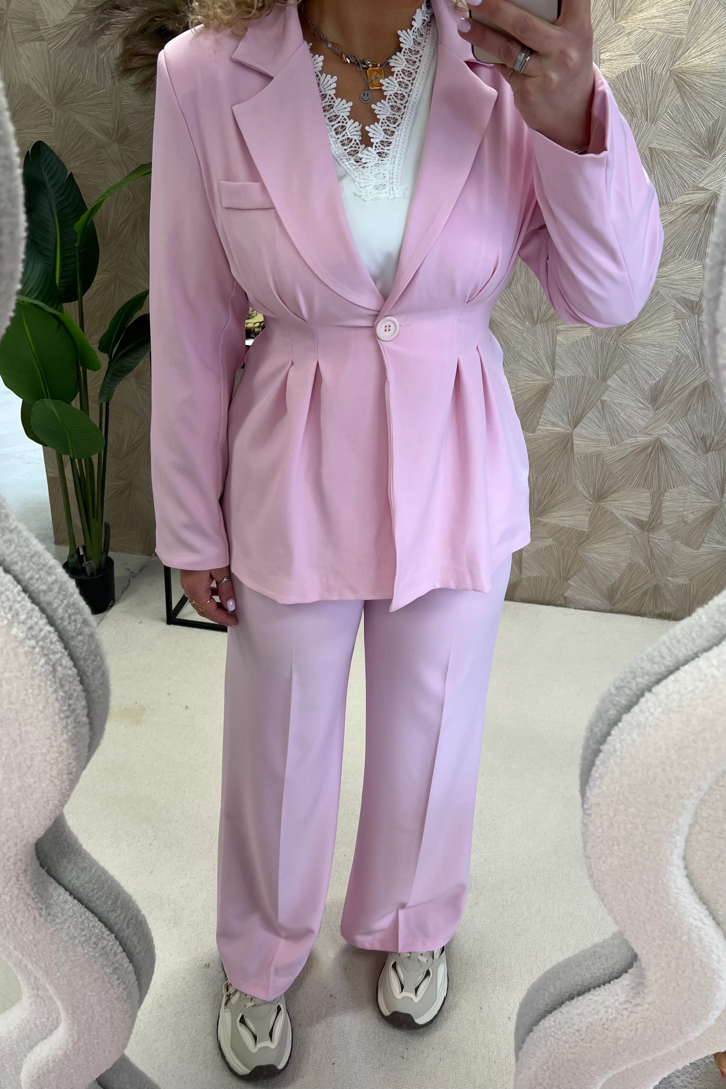 Riley Taille Suit - Light Pink - Image 2