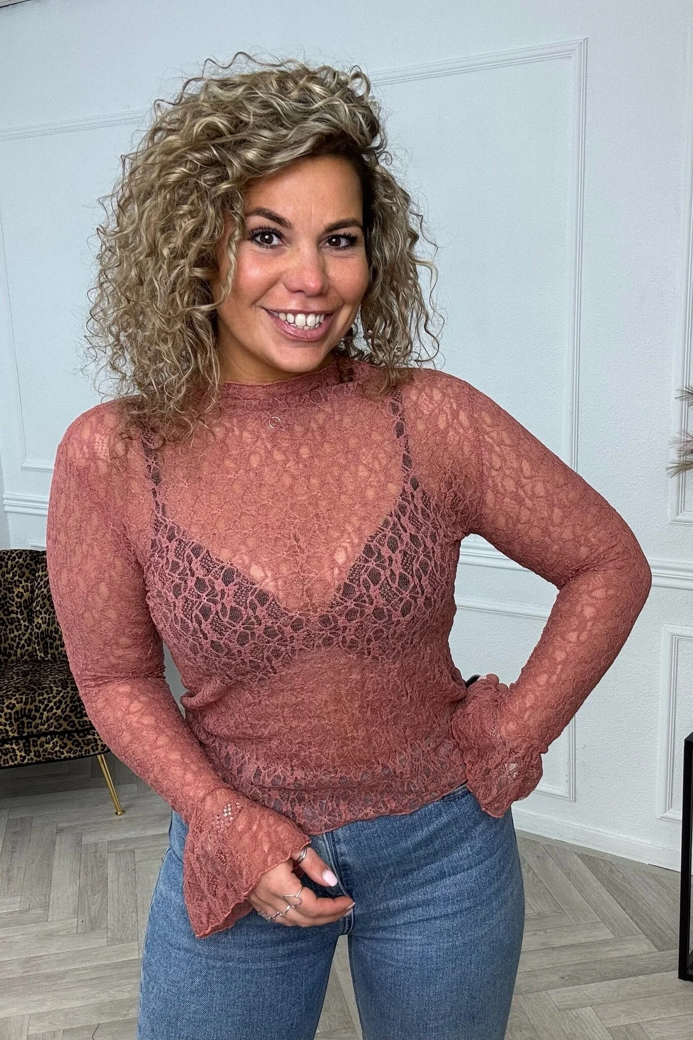Roxy Lace Top - Rouille - Image 3