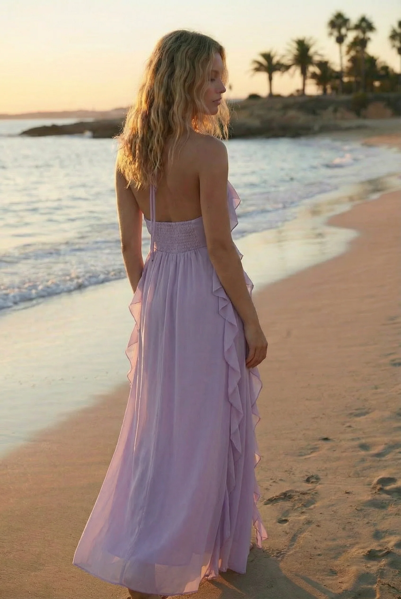 Sabien Long Star Dress - Lila - Image 2