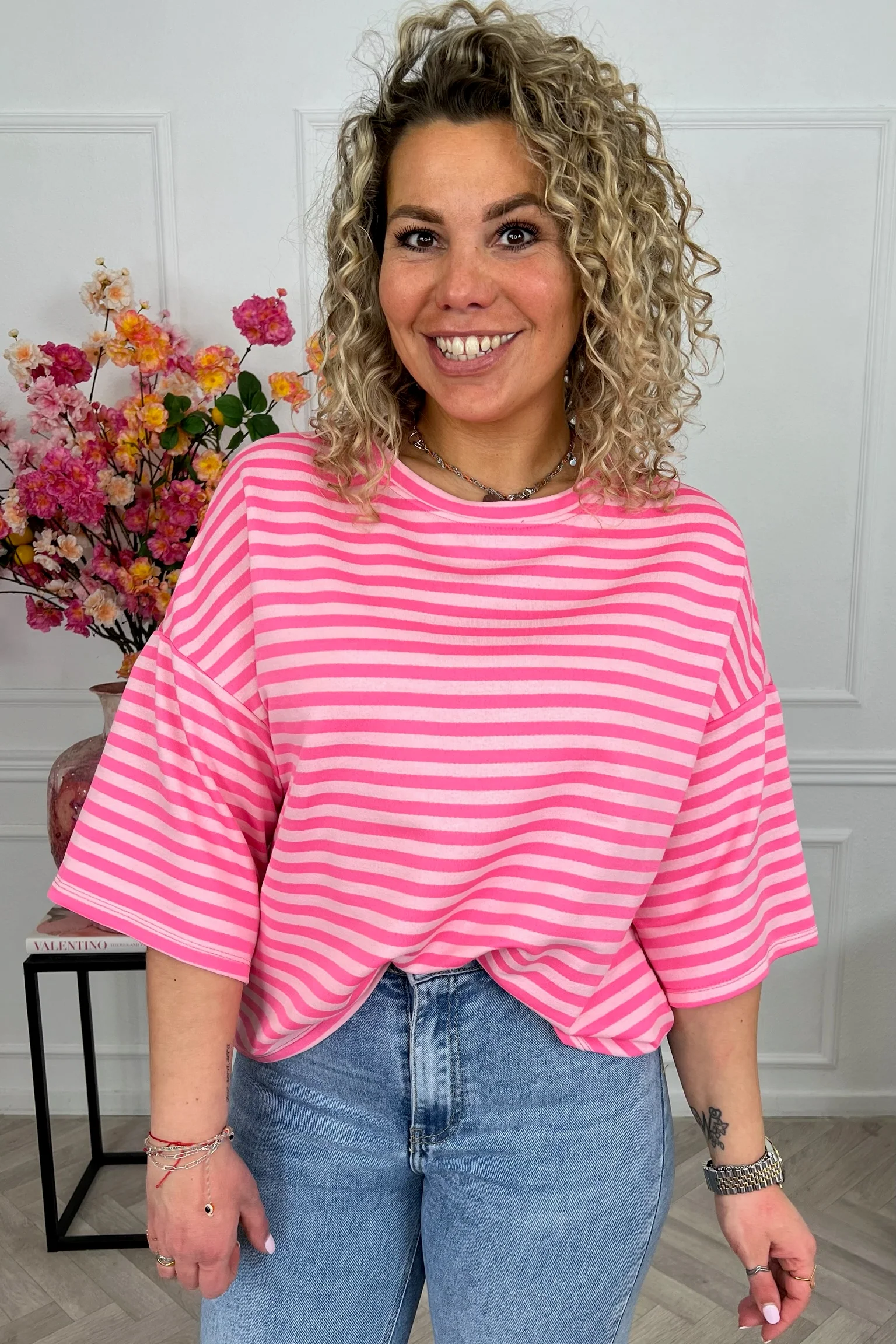Salut Striped Shirt - Pink/Light Pink