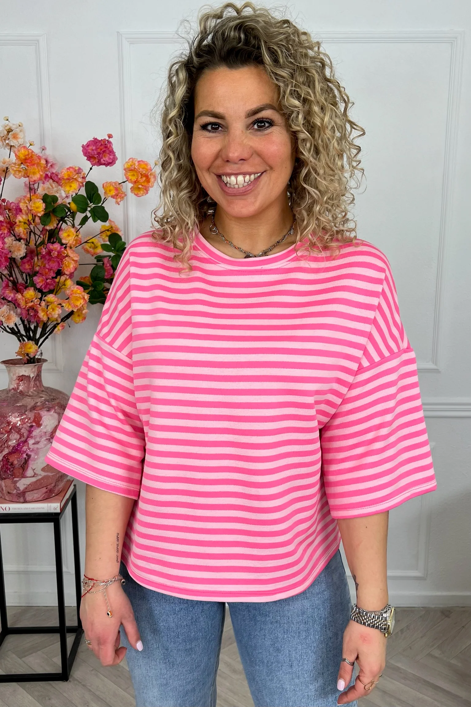 Salut Striped Shirt - Pink/Light Pink - Image 3