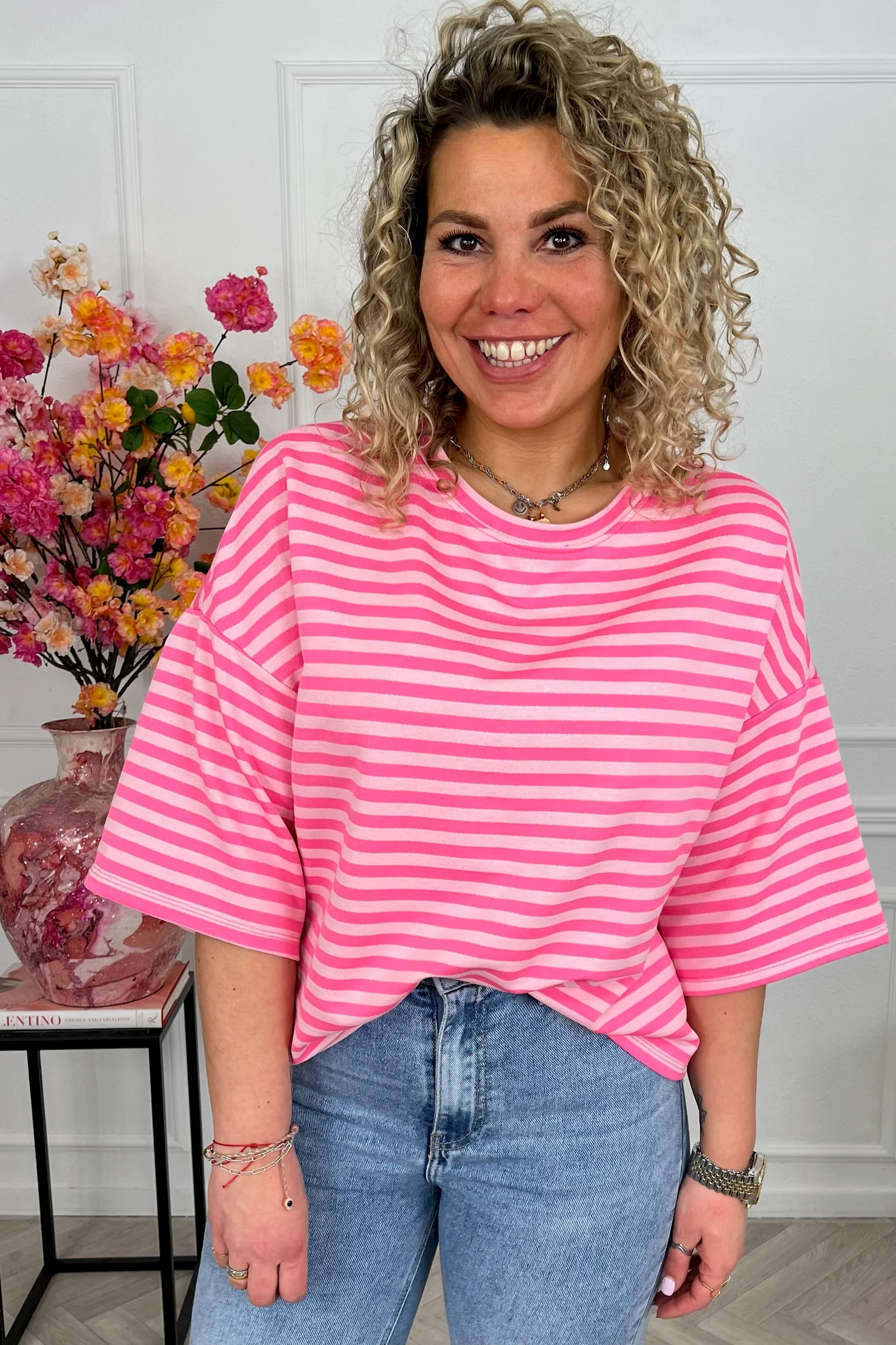 Salut Striped Shirt - Pink/Light Pink - Image 5