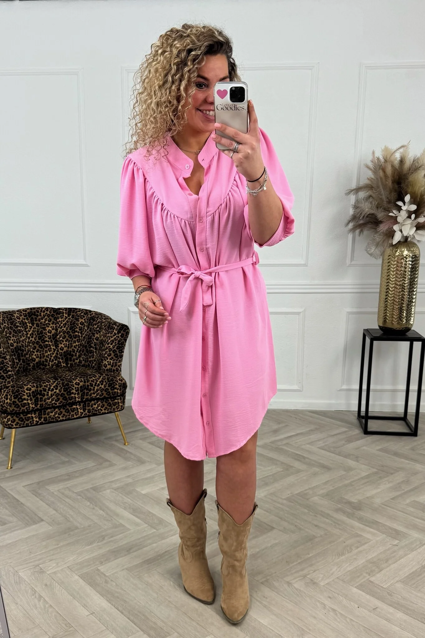 Scarlett Summer Dress - Light Pink - Image 2