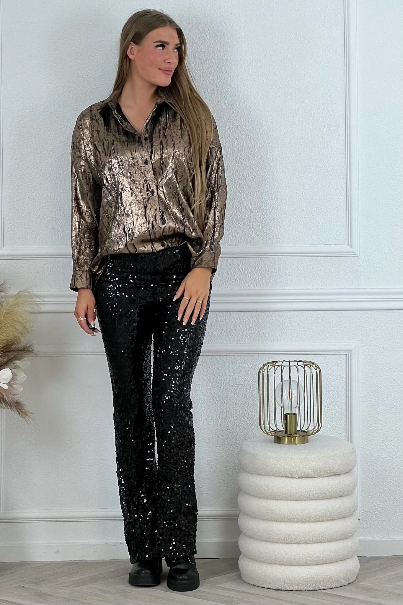 Shimmer Pants - Black - Image 2