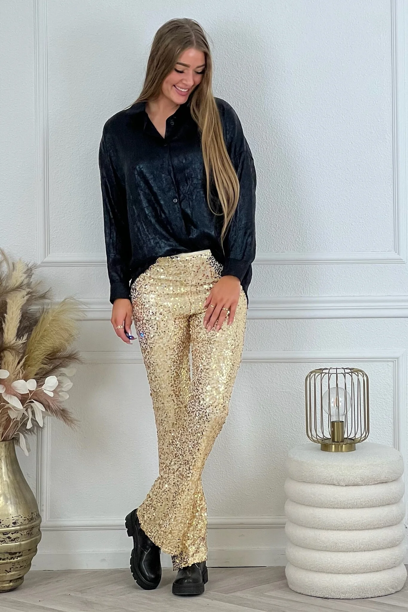 Shimmer Pants - Gold - Image 7