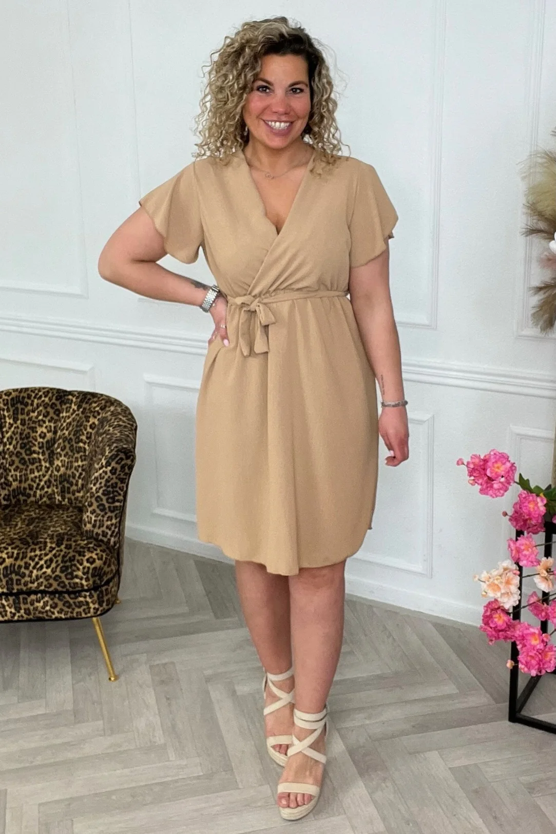 Short Aruba Dress - Camel