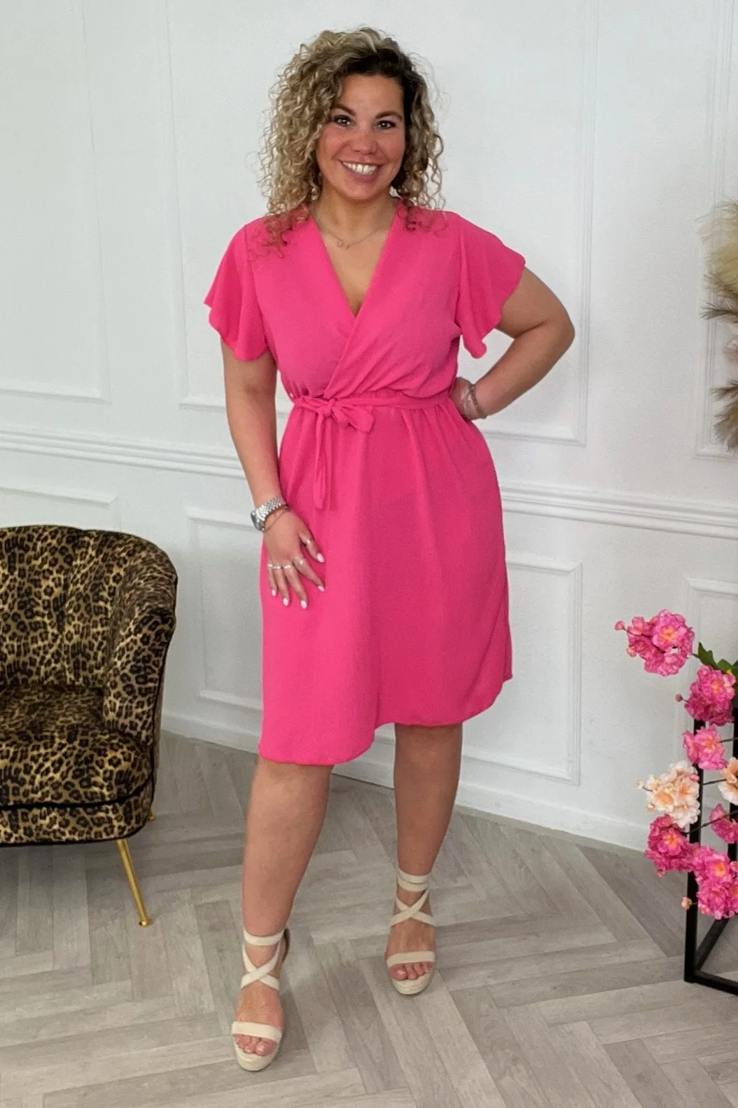 Short Aruba Dress - Fuchsia - Image 2