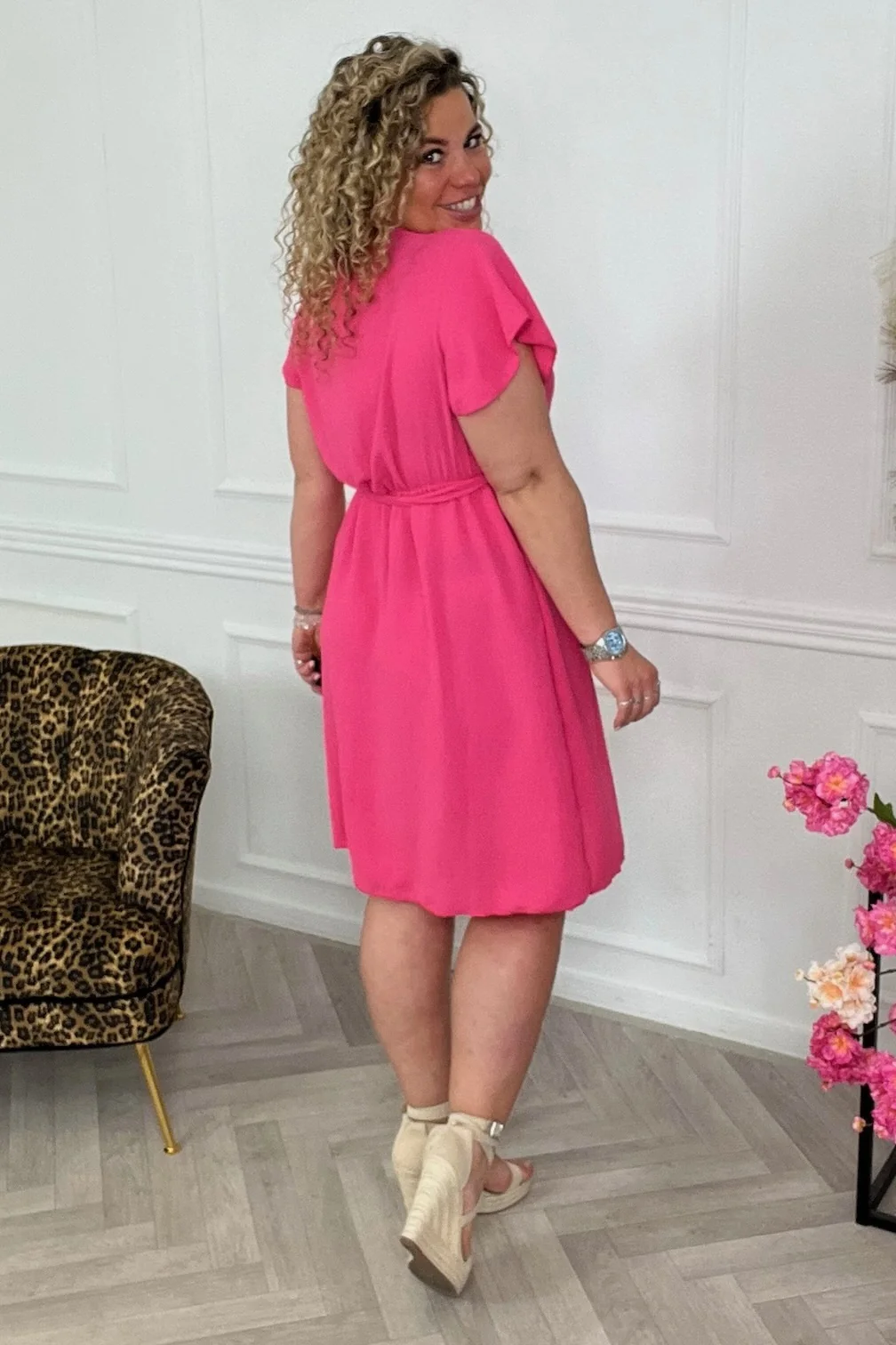 Short Aruba Dress - Fuchsia - Image 3