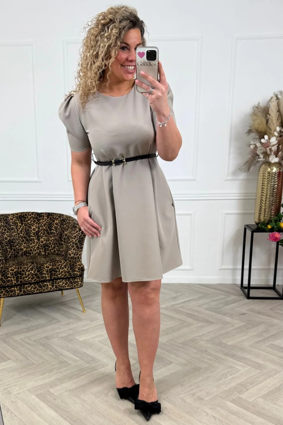 Short Classic Dress - Mocca