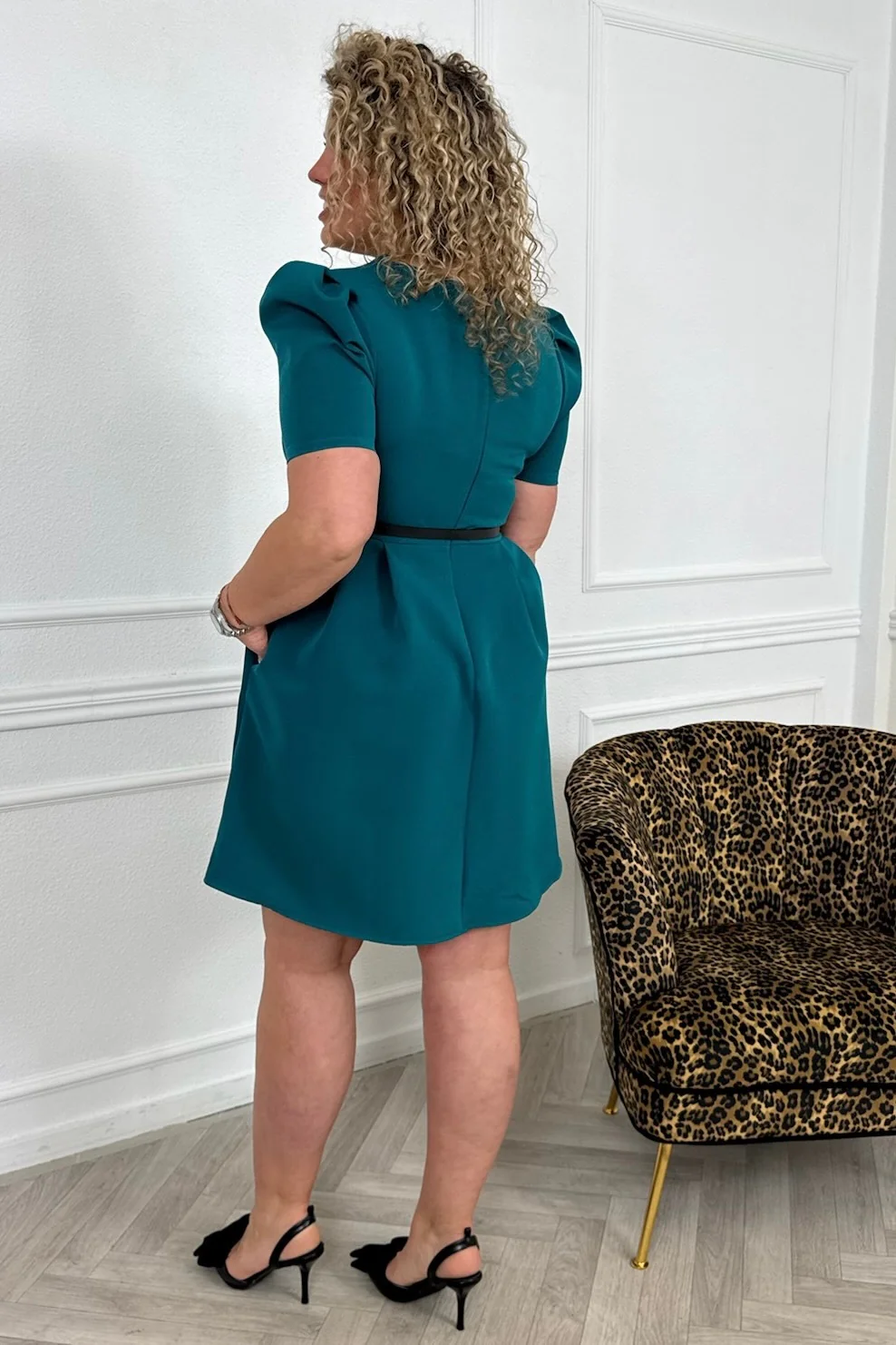 Short Classic Dress - Petrol - Image 3