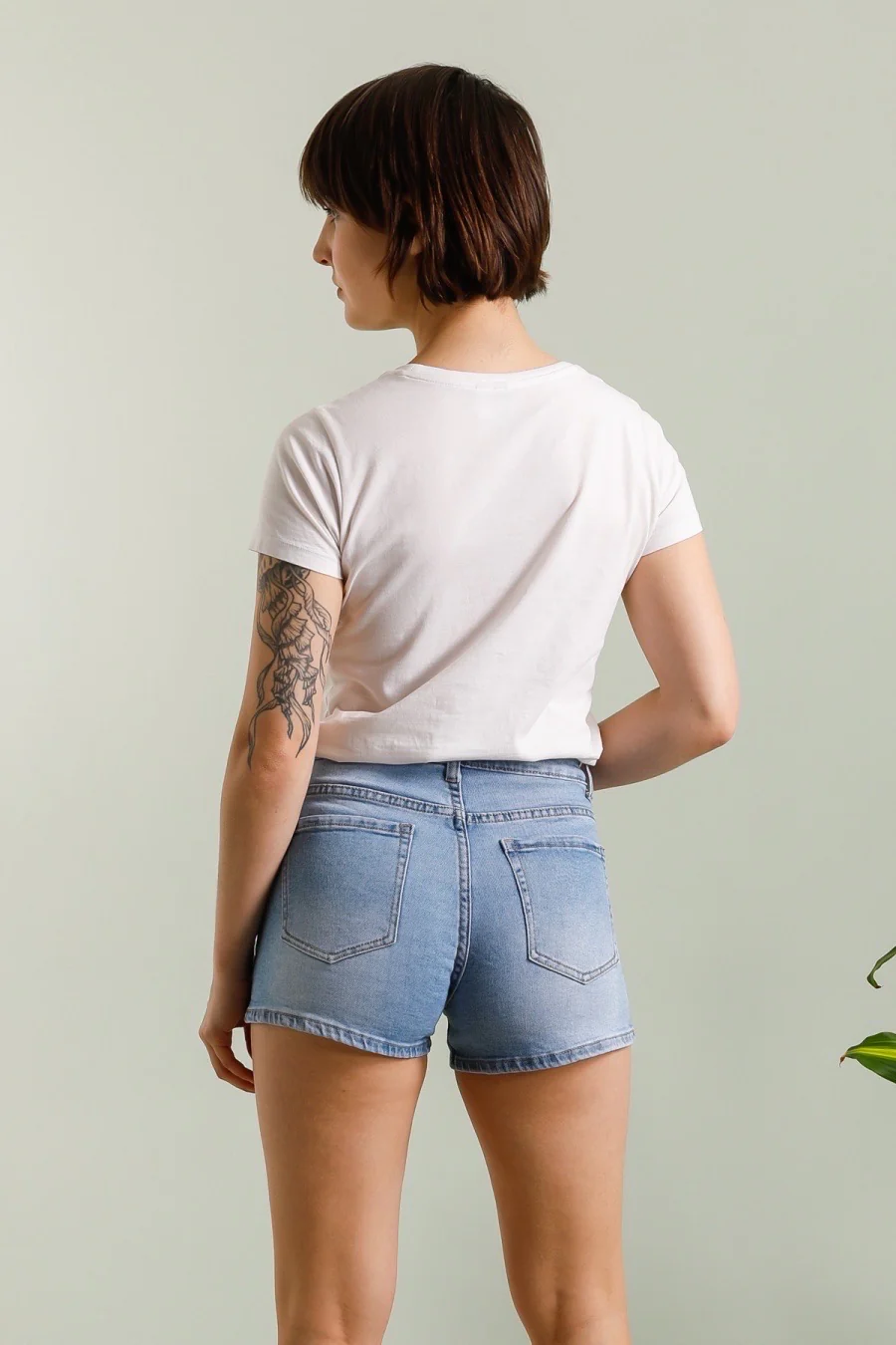 Short Denim Short - Light Blue - Image 3