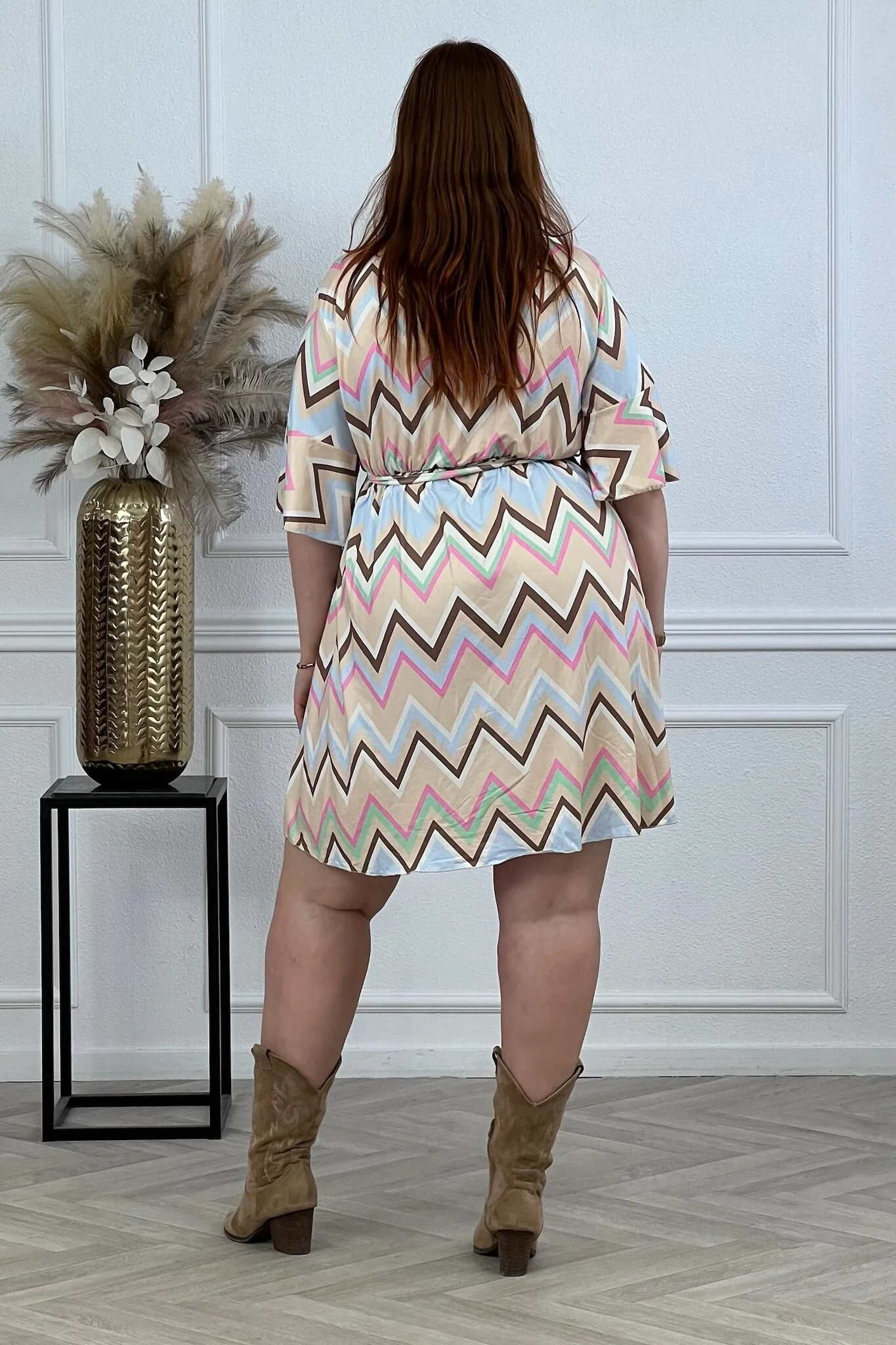 Short Jill Dress - Zigzag Pastel - Image 11