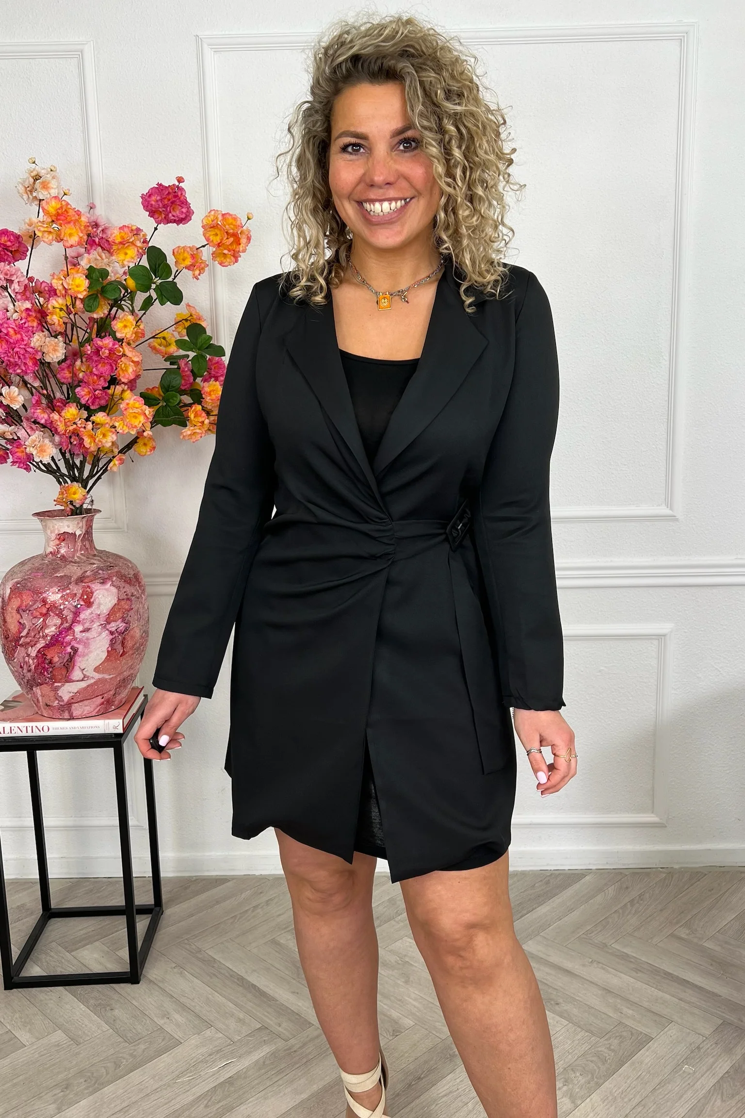 Sicilia Blazer Dress - Black