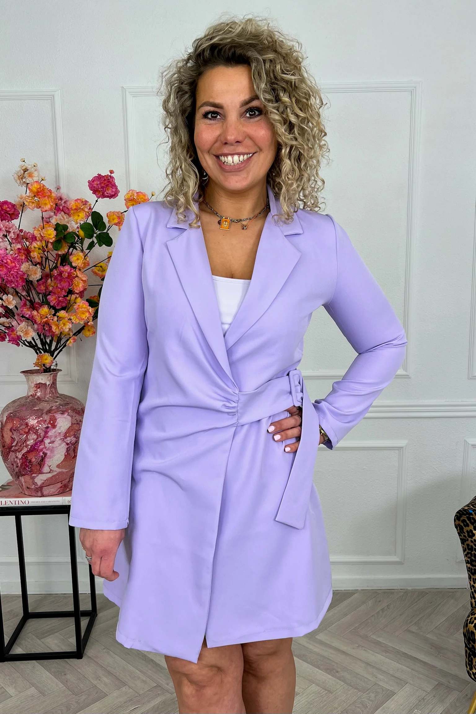 Sicilia Blazer Dress - Lila