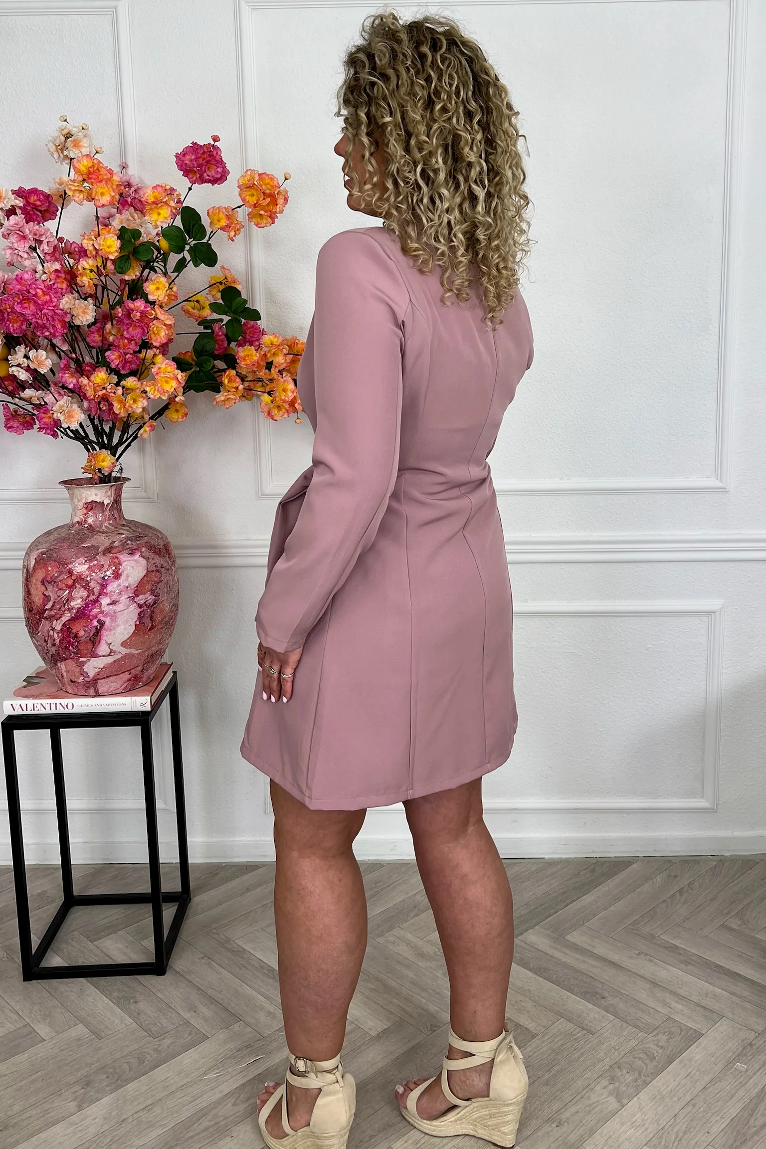 Sicilia Blazer Dress - Old Pink - Image 5