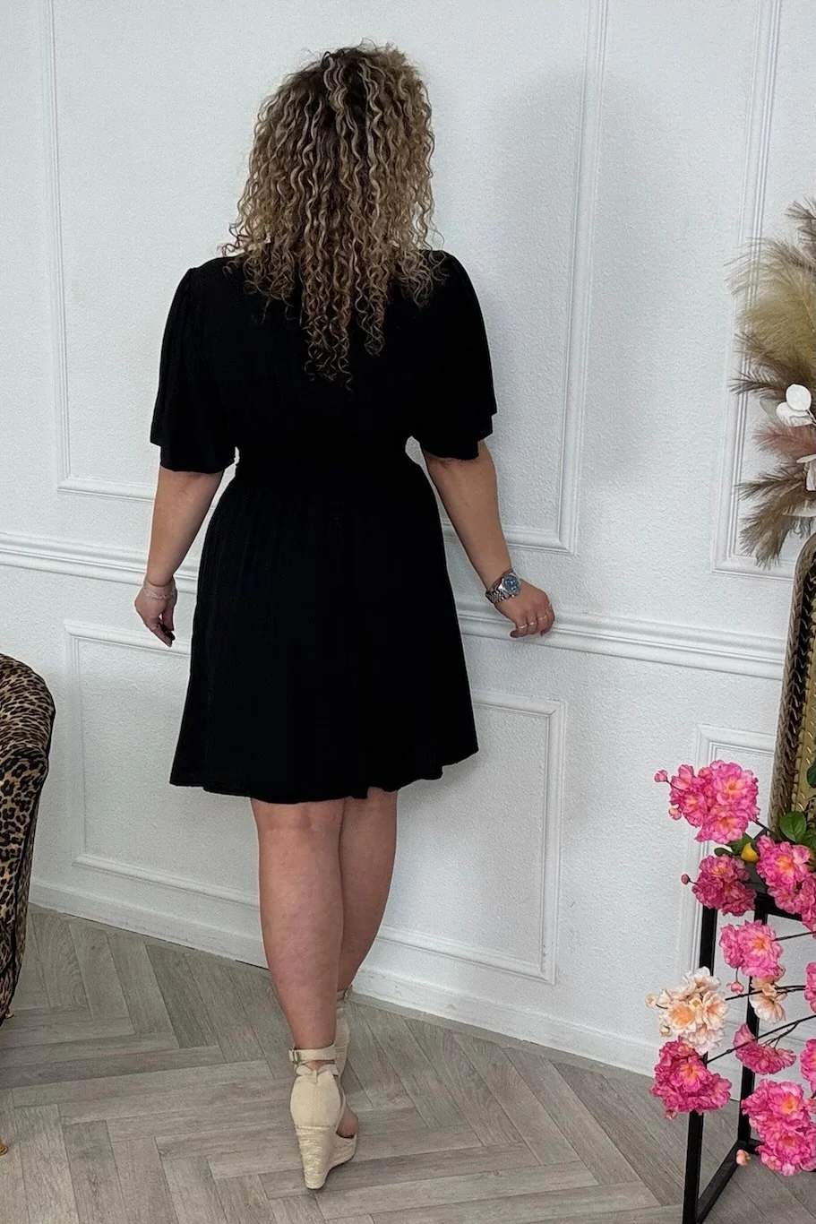 Sicilia Summer Dress - Black - Image 3