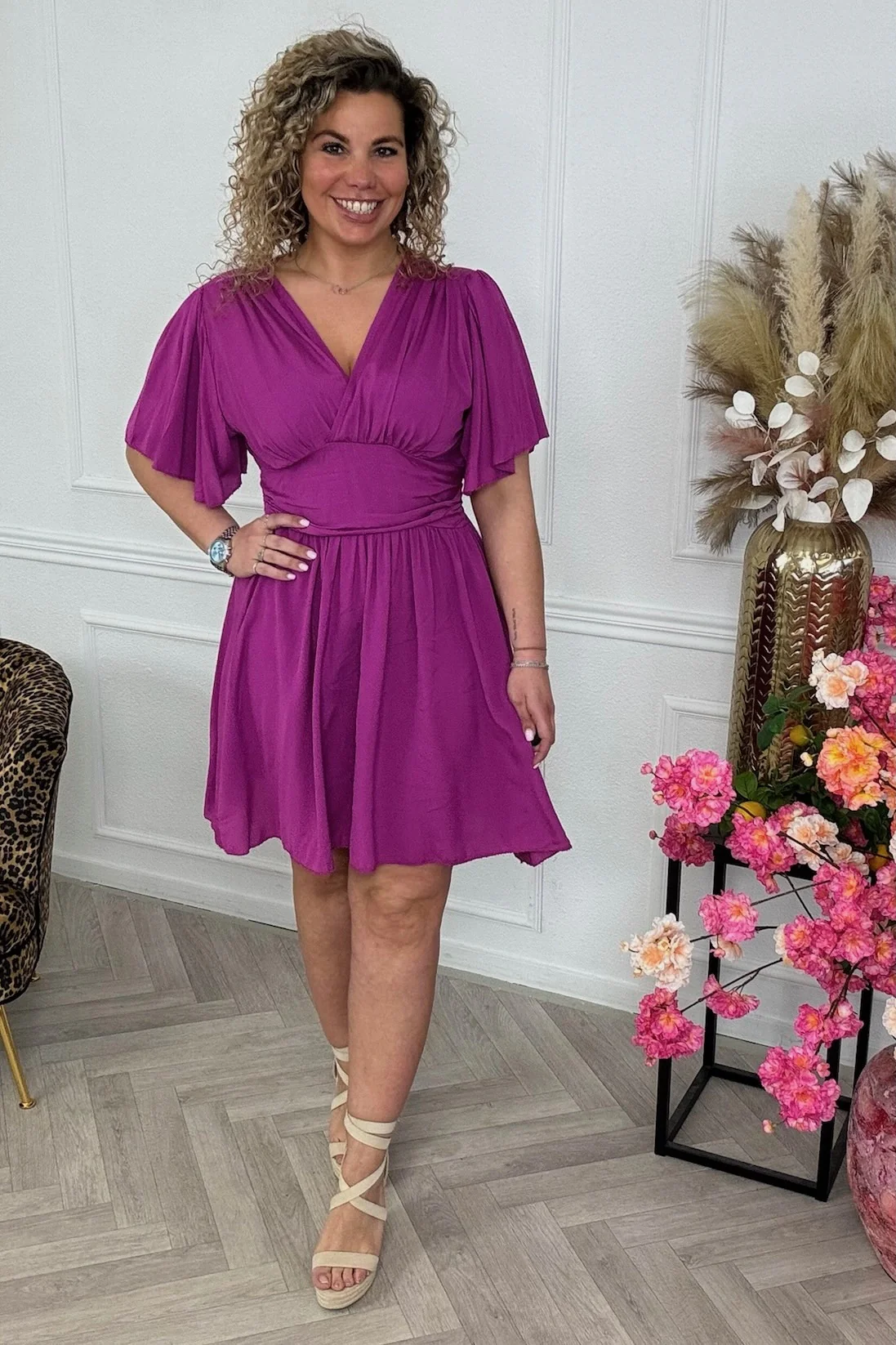 Sicilia Summer Dress - Purple - Image 2