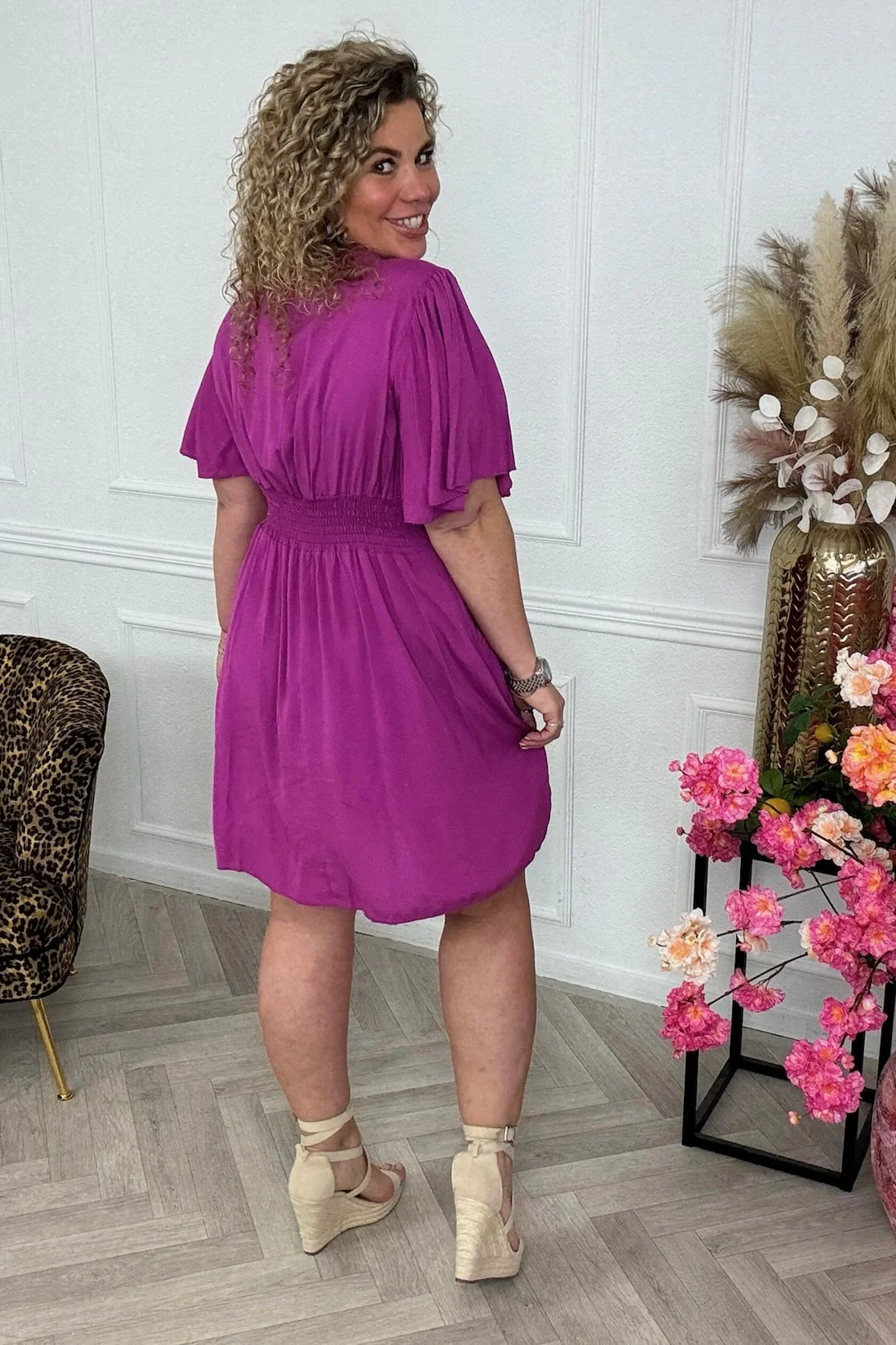 Sicilia Summer Dress - Purple - Image 3