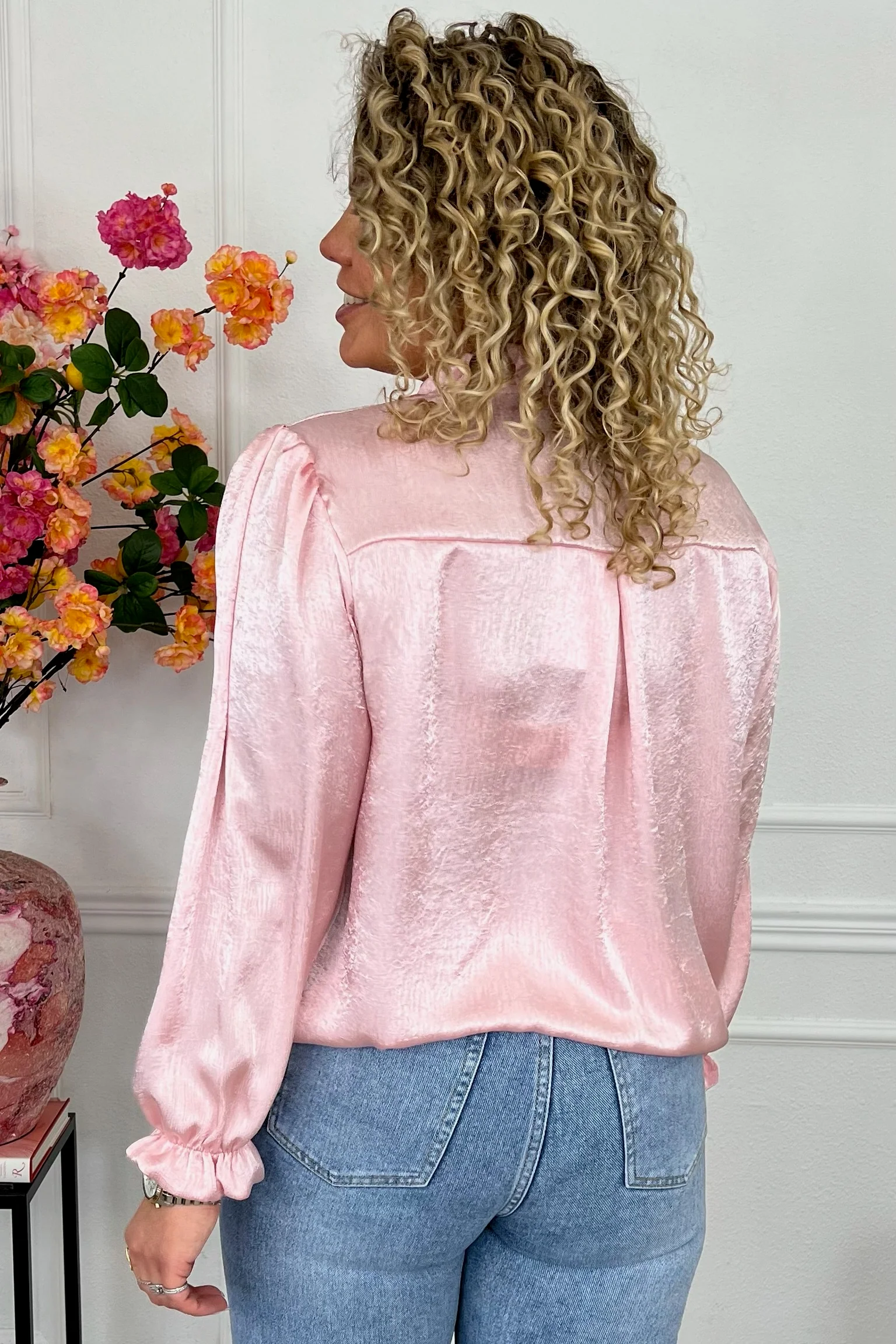 Silky Havana Blouse - Pink - Image 2