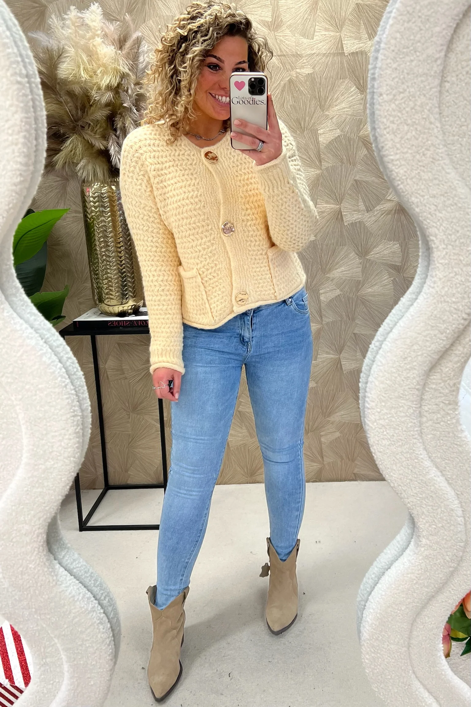 Silvie Button Vest - Butter Yellow - Image 4