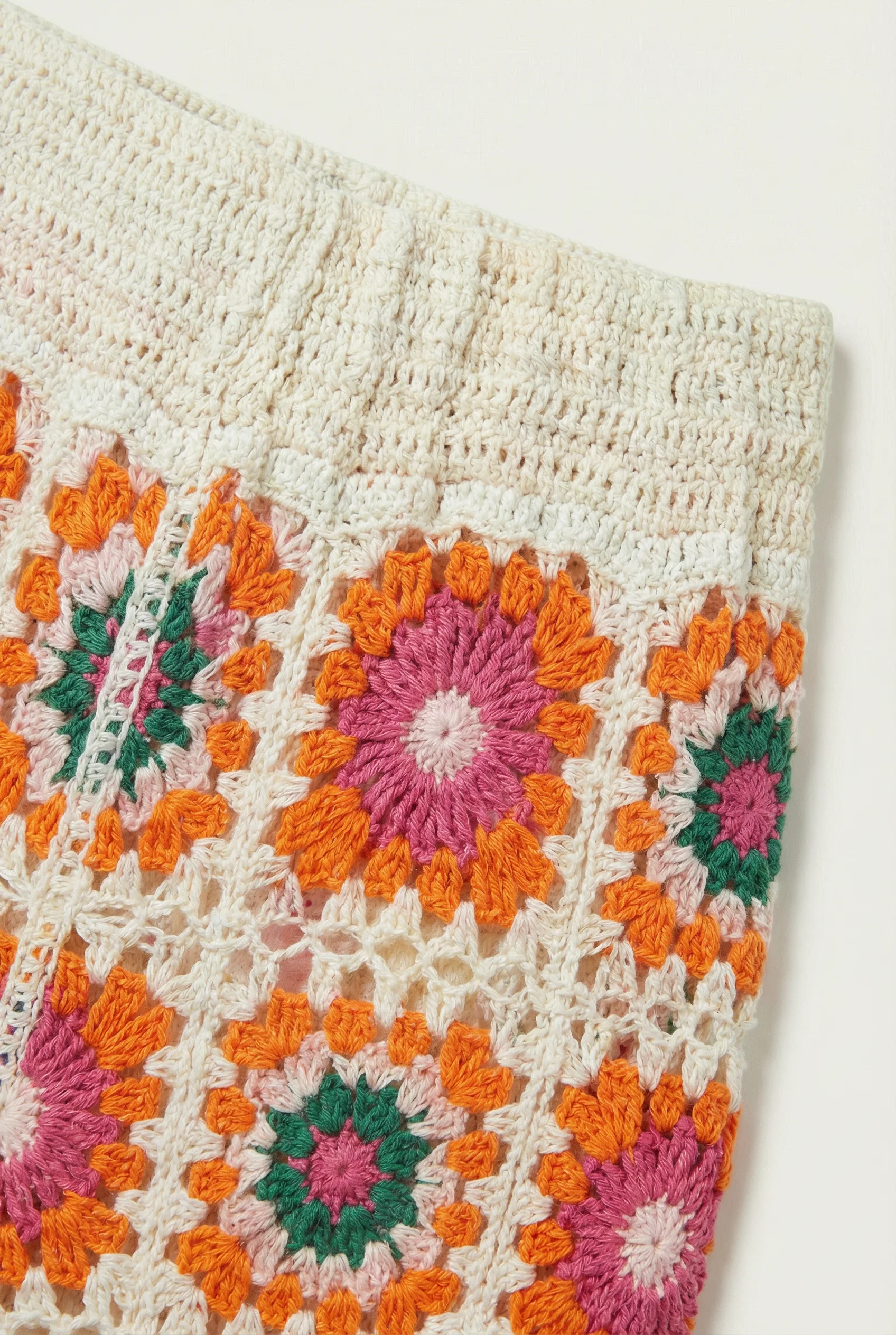 Simone Crochet Pants - Green/Orange - Image 2