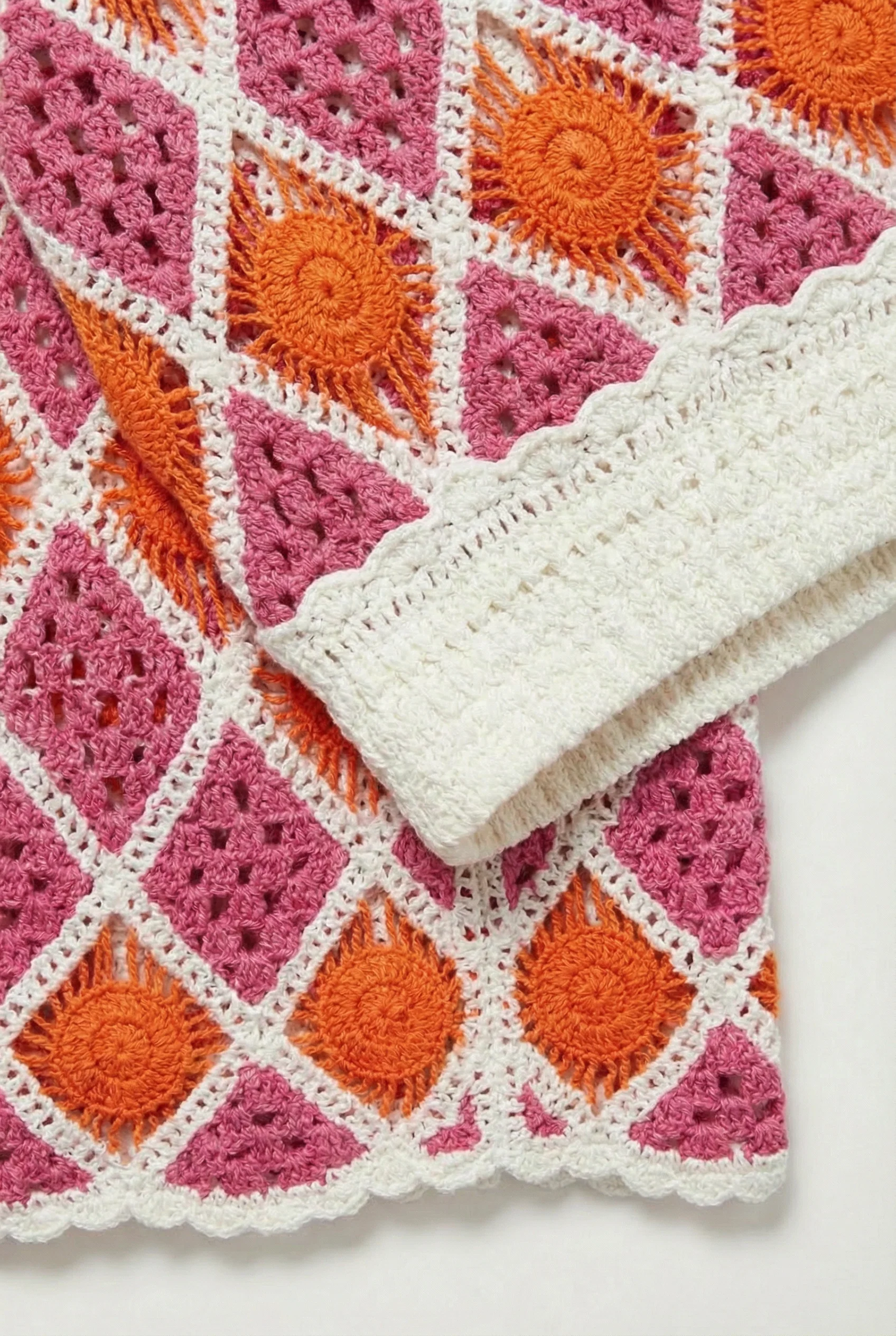 Simone Crochet Pants - Purple/Orange - Image 2