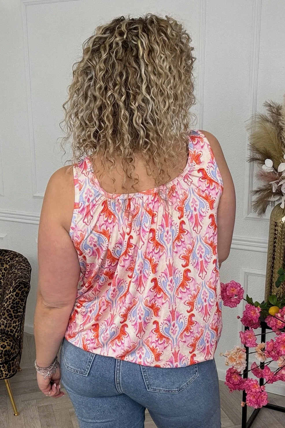 Sleeveless Balloon Lizzy Top - Pink - Image 2