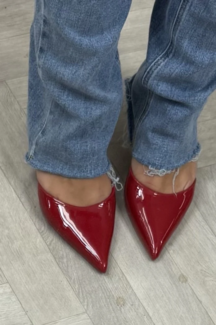 Slingback Heels - Red
