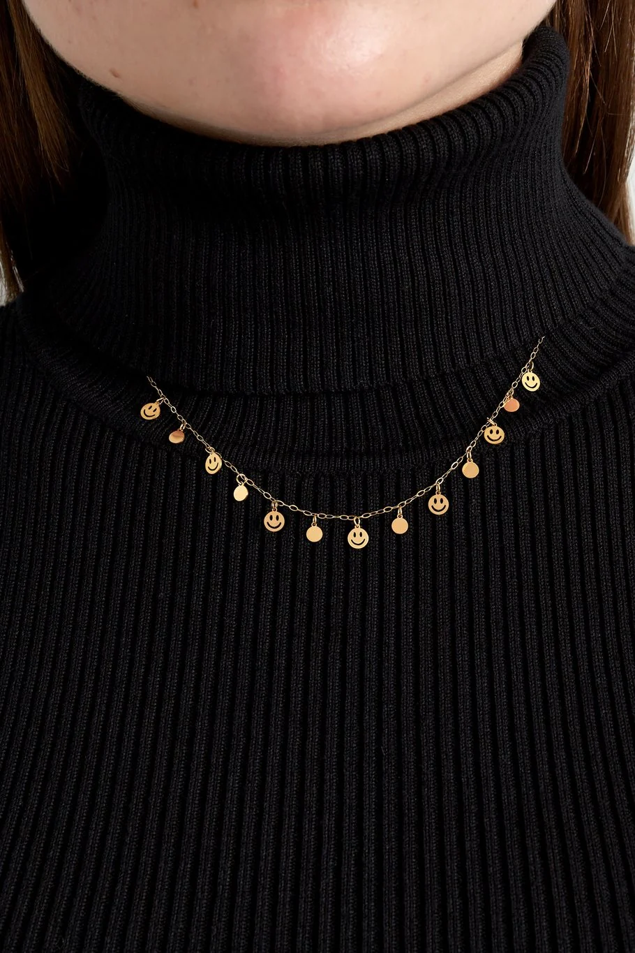 Smile Shine Necklace - Gold