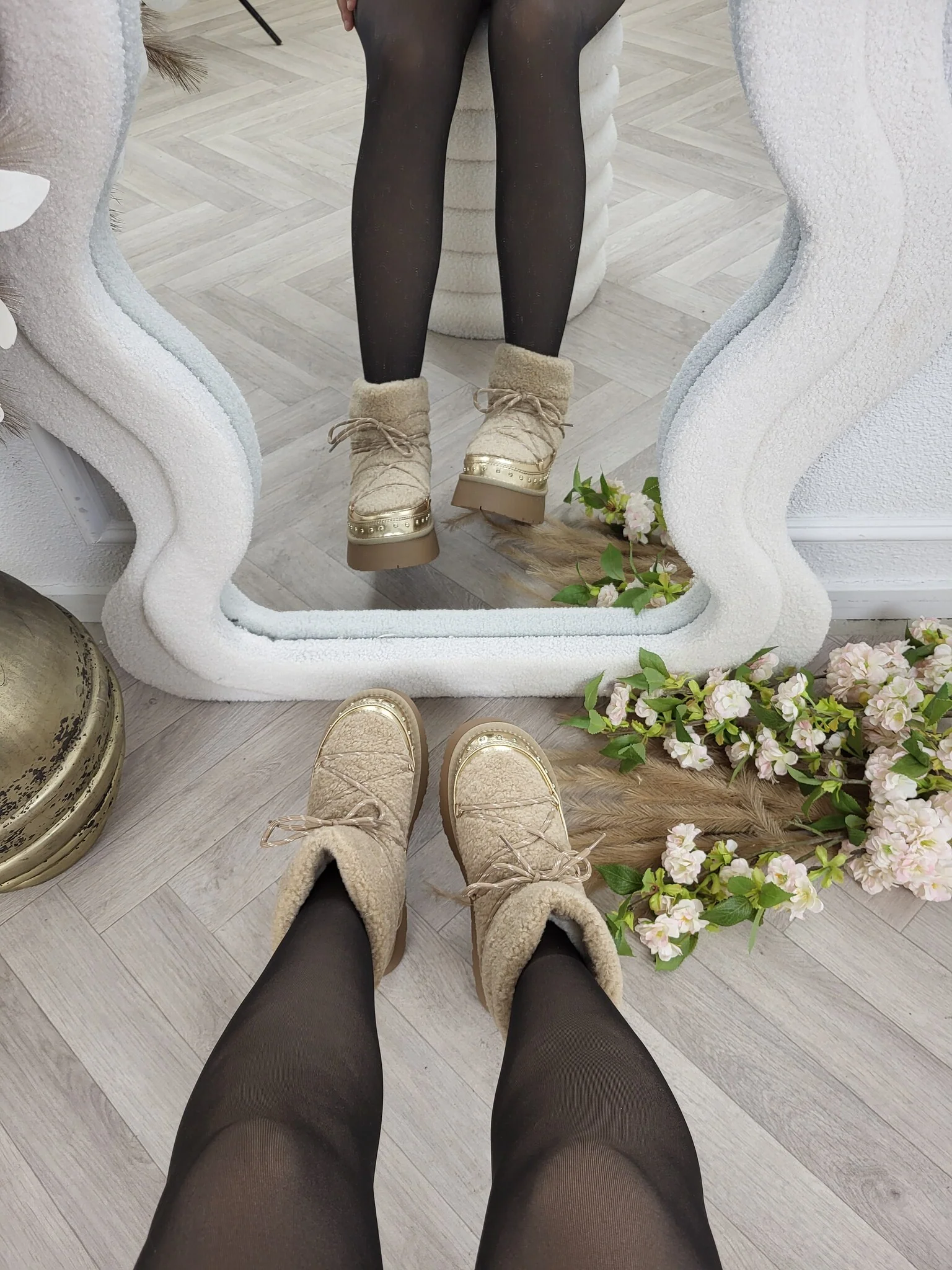 Snow Boots - Gold - Image 3