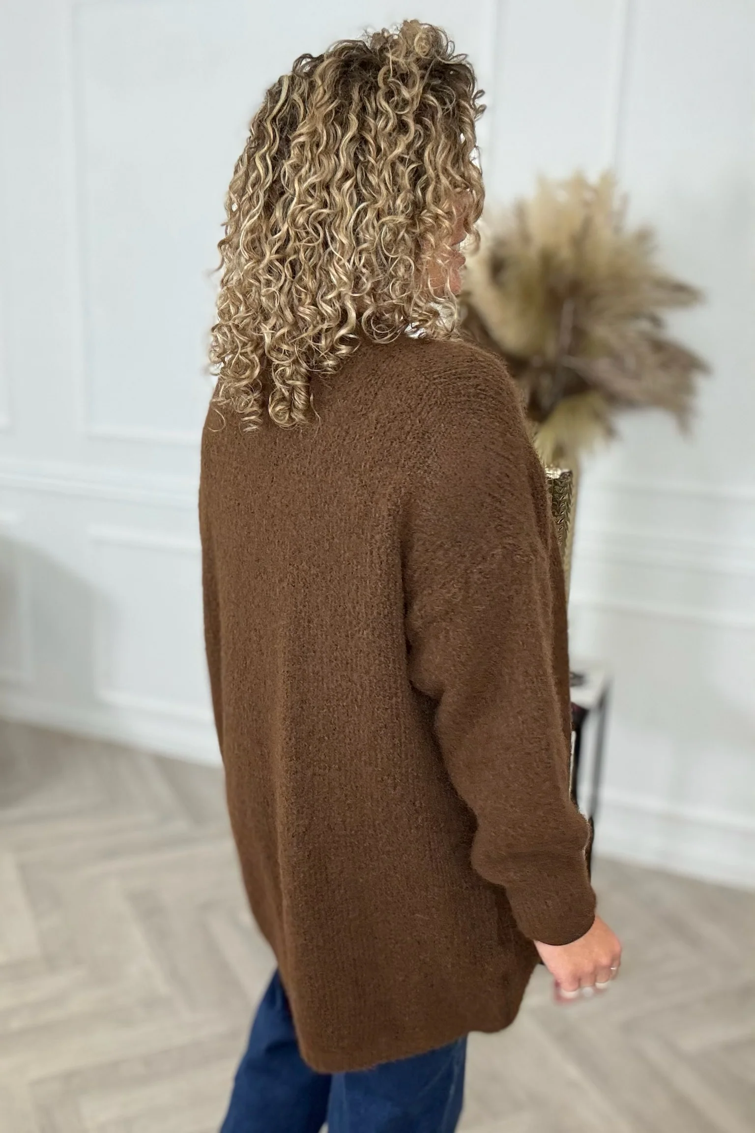 Soft Knitted Vest - Brown - Image 3